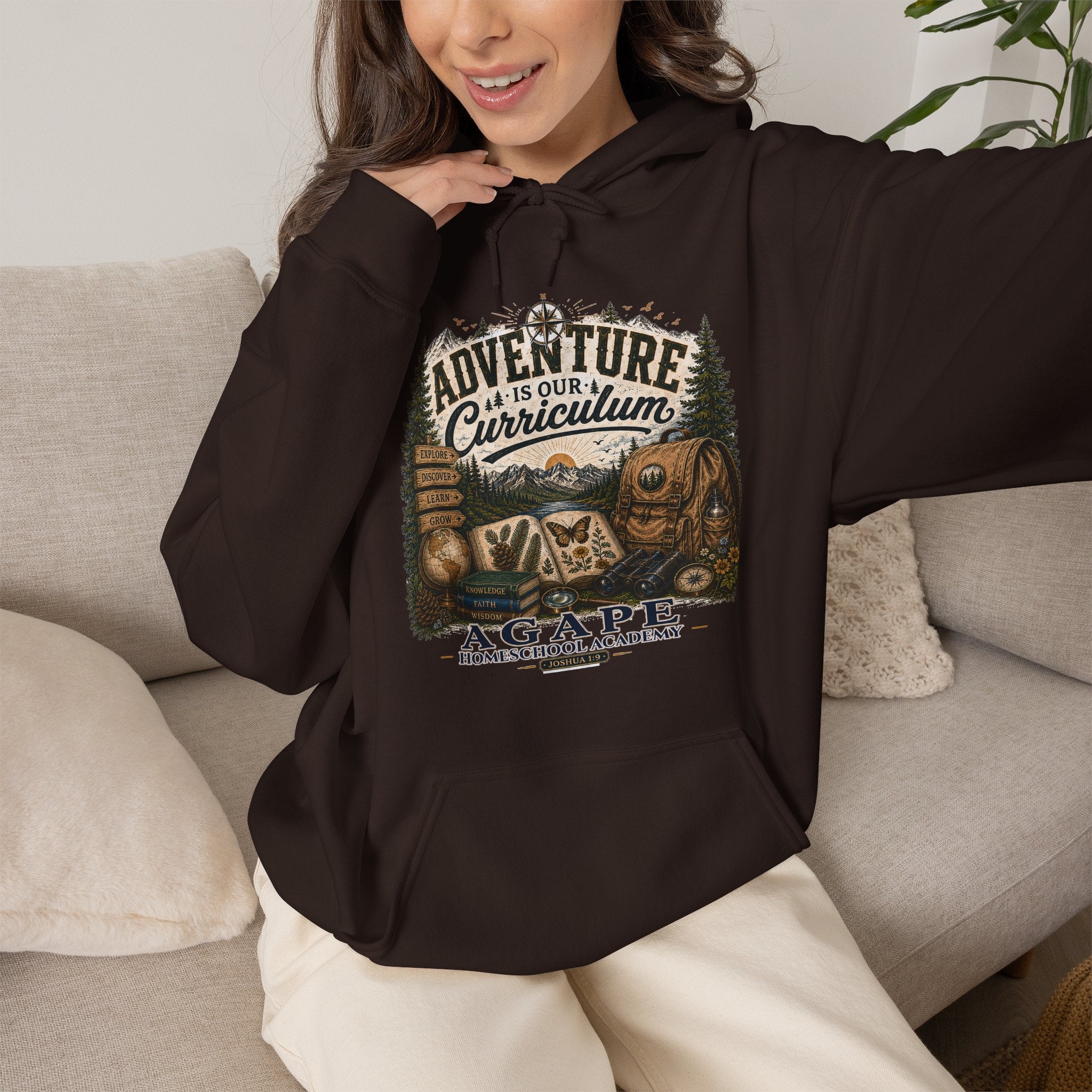 Lions Agape Homeschool Academy Adventure Pullover Hoodie