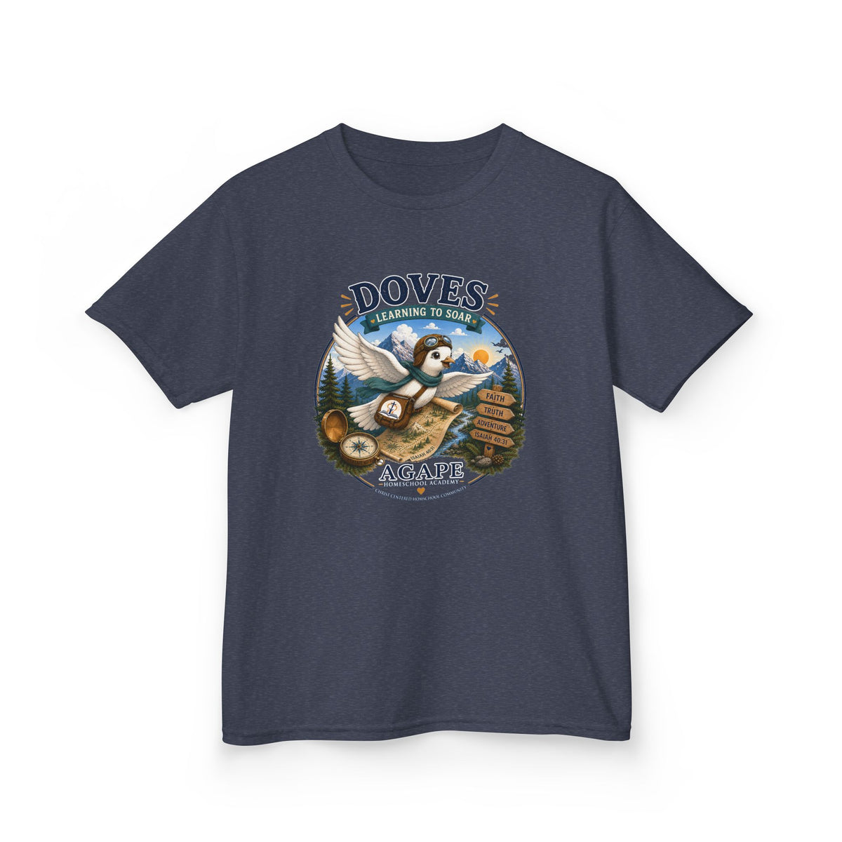 Doves Agape Homeschool Learning to Soar T-Shirt