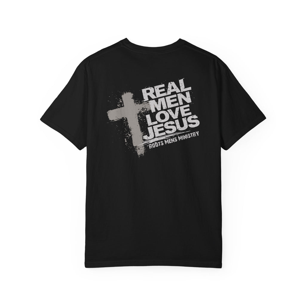 Roots Men's Ministry's "Real Men Love Jesus" T-Shirt