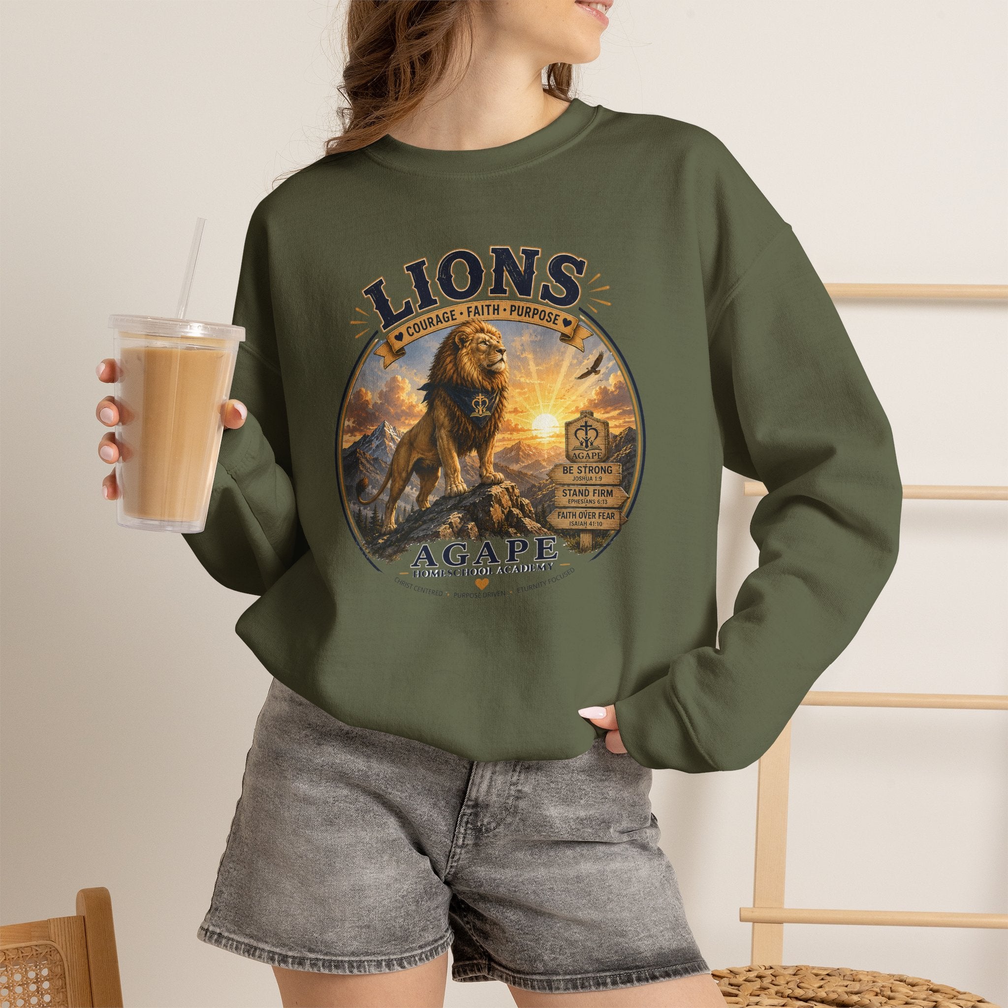 Lions Agape Homeschool Academy Sweatshirt