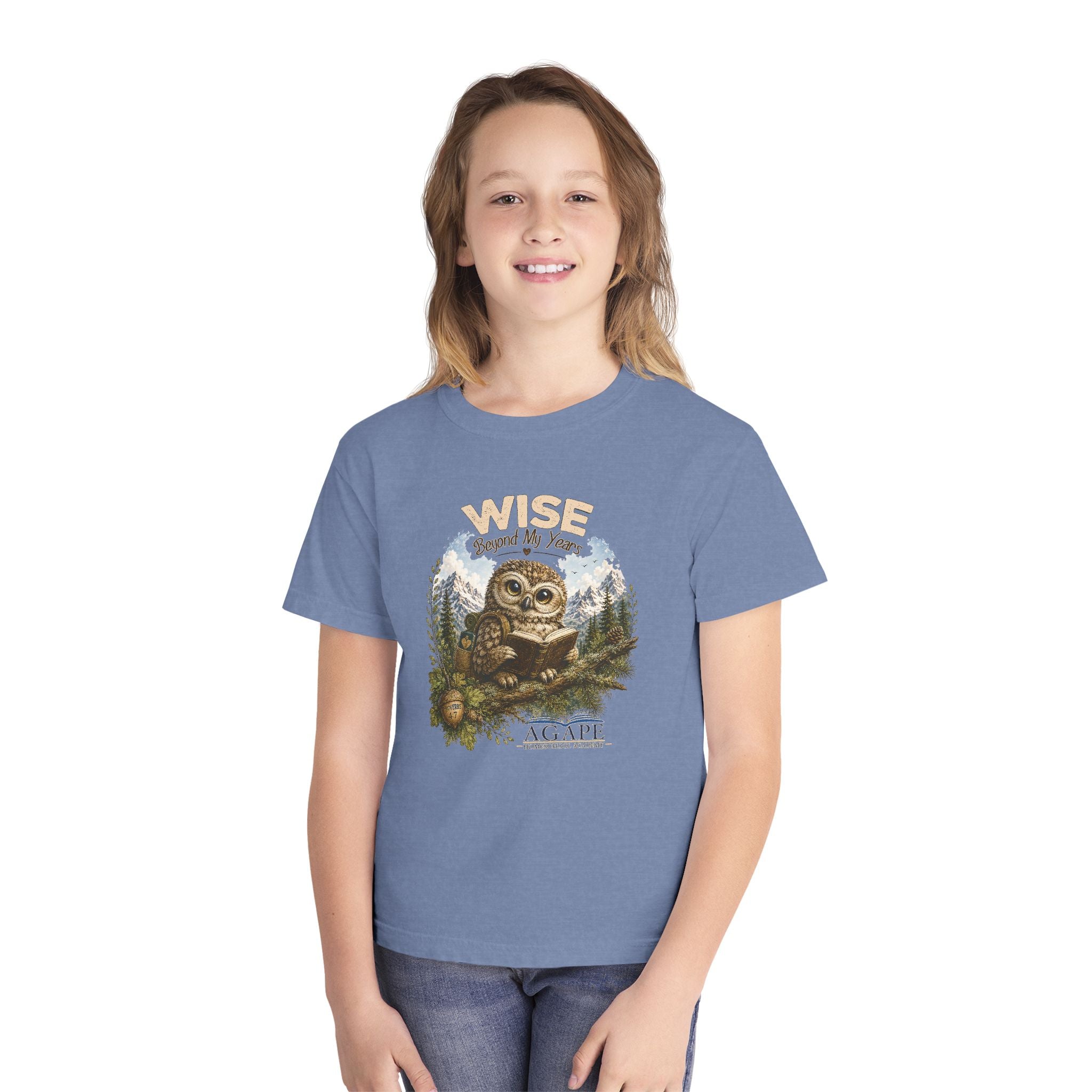 Doves Wise Beyond My Years Owl Tee