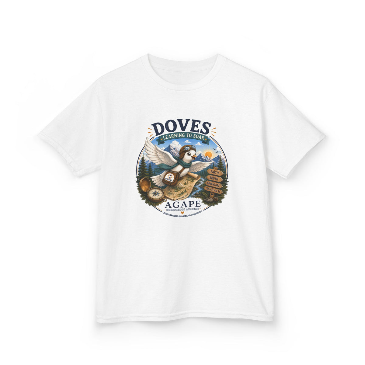 Doves Agape Homeschool Learning to Soar T-Shirt