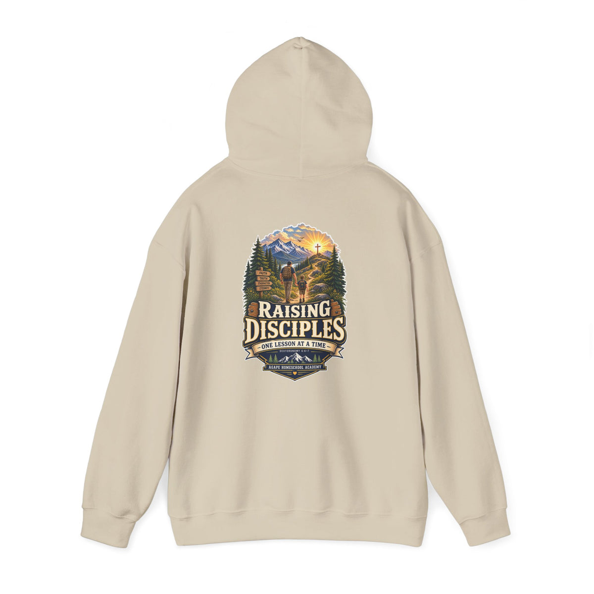 Men's Agape Homeschool Raising Disciples Pullover Hoodie