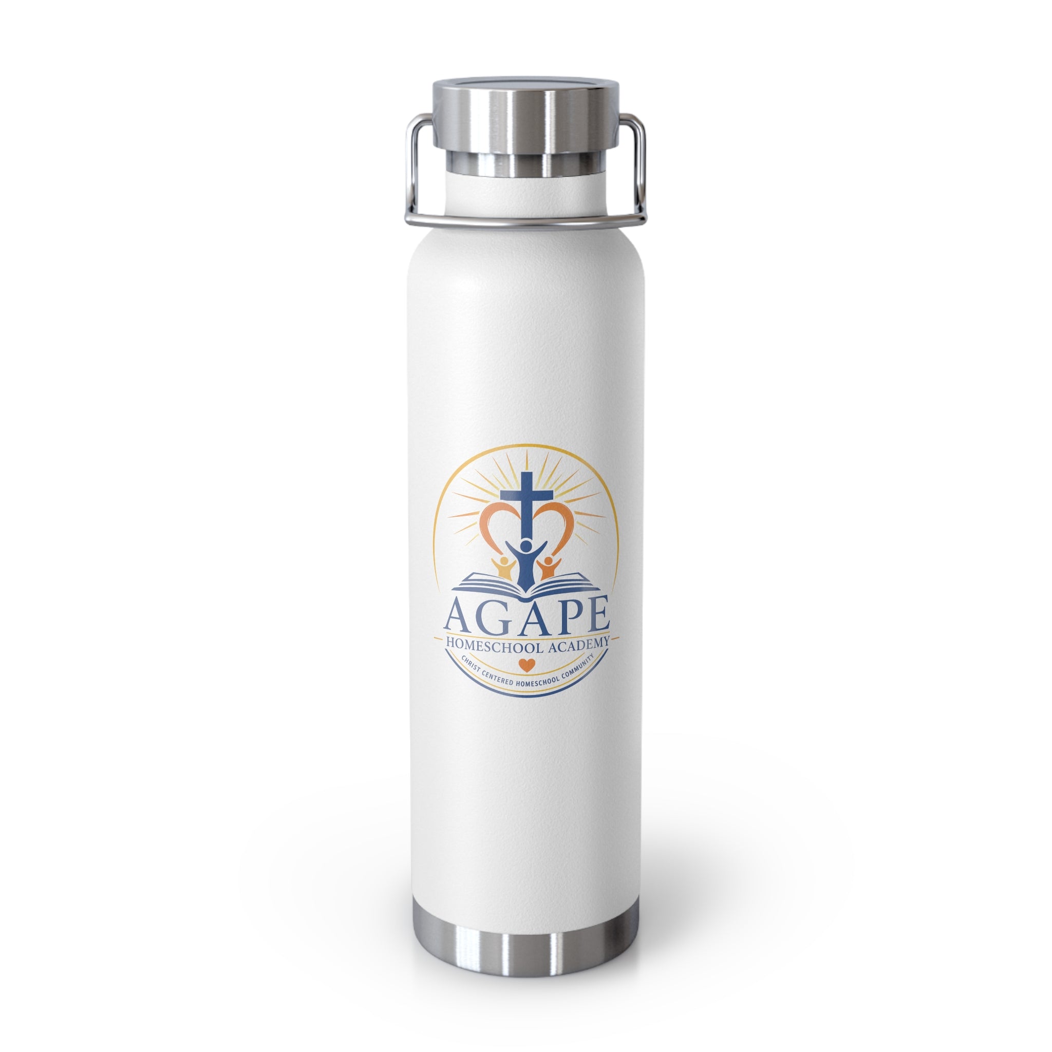 Agape Homeschool Academy Logo 22oz Insulated Water Bottle