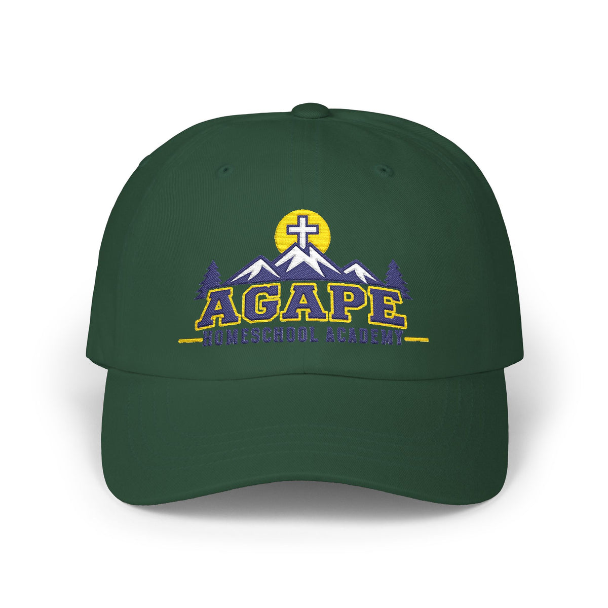 Agape Homeschool Academy Embroidered Mountain Dad Hat