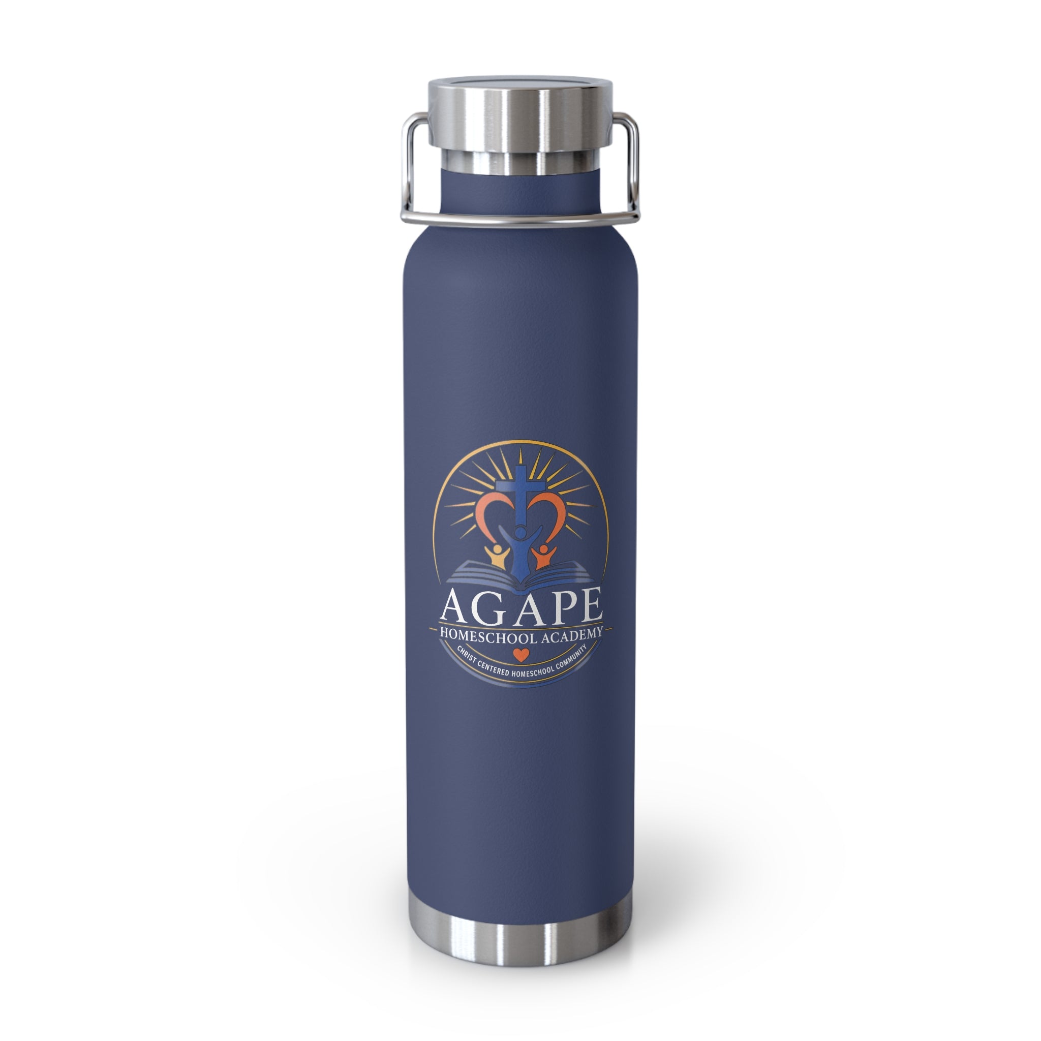 Agape Homeschool Academy Logo 22oz Insulated Water Bottle