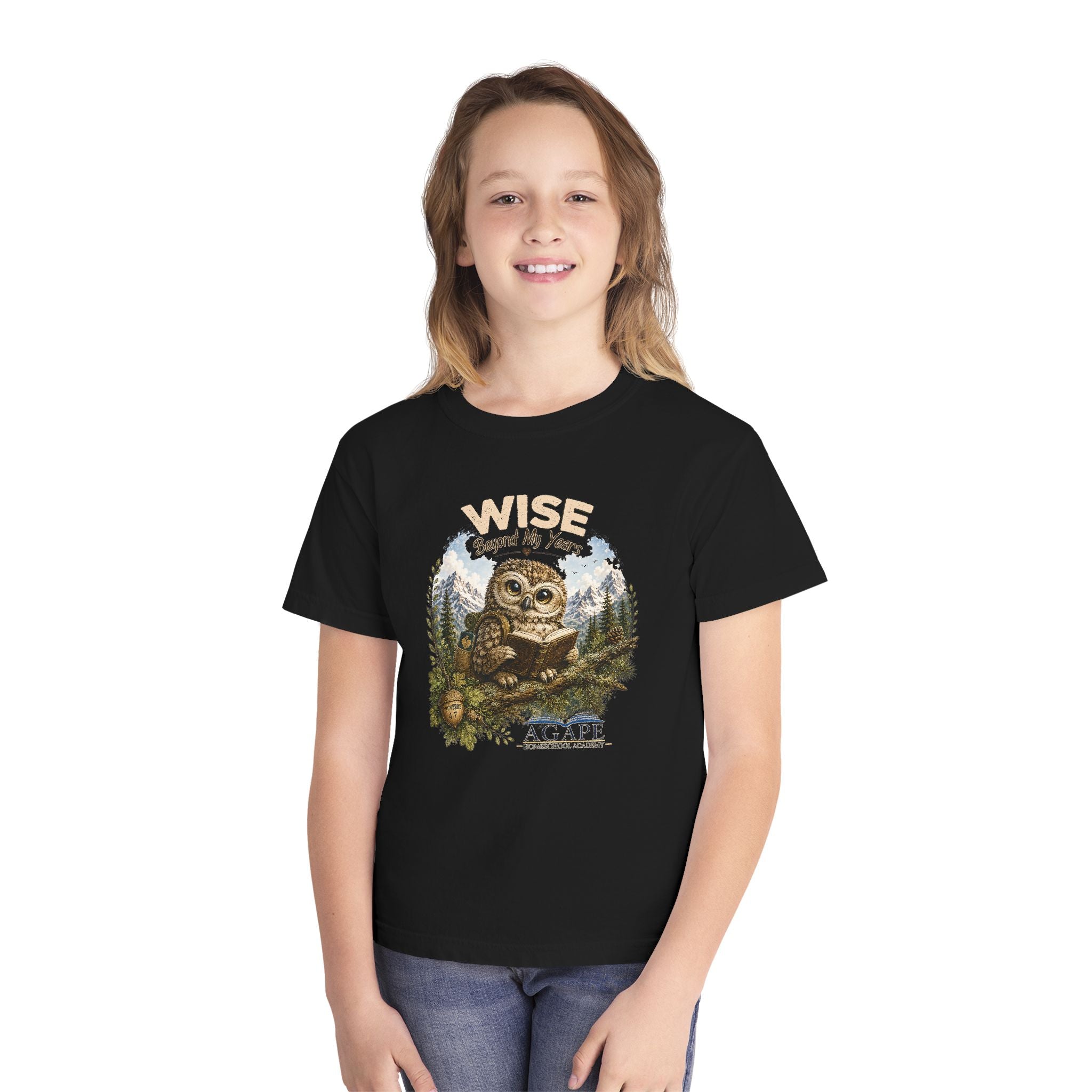 Doves Wise Beyond My Years Owl Tee