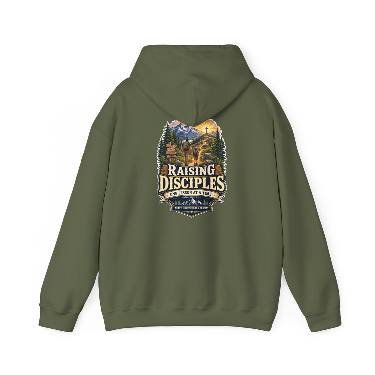 Men's Agape Homeschool Raising Disciples Pullover Hoodie