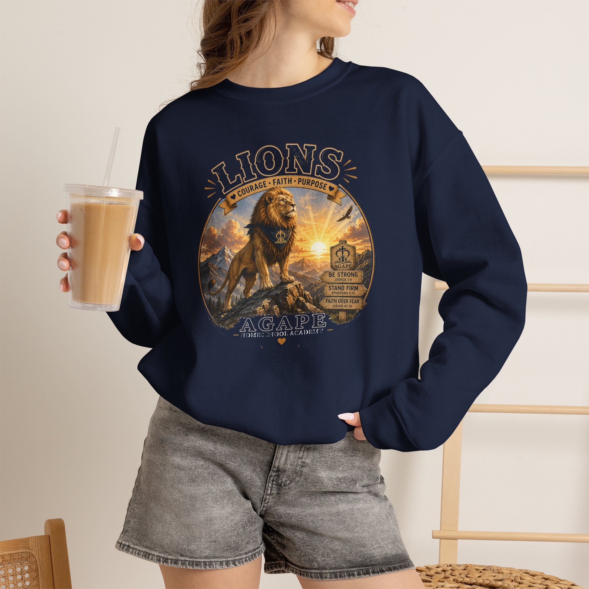 Lions Agape Homeschool Academy Sweatshirt