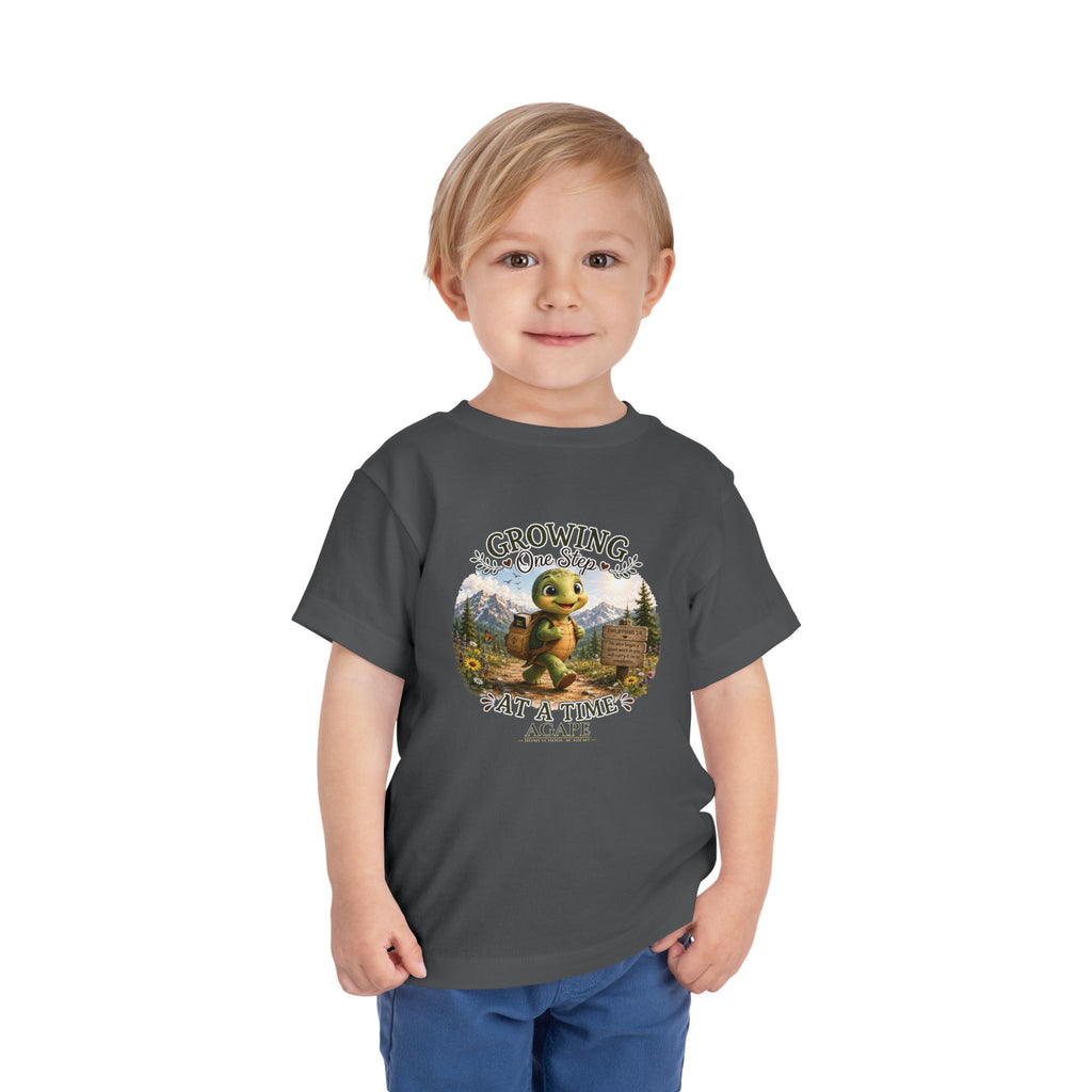 Tots Growing One Step At A Time Turtle Tee