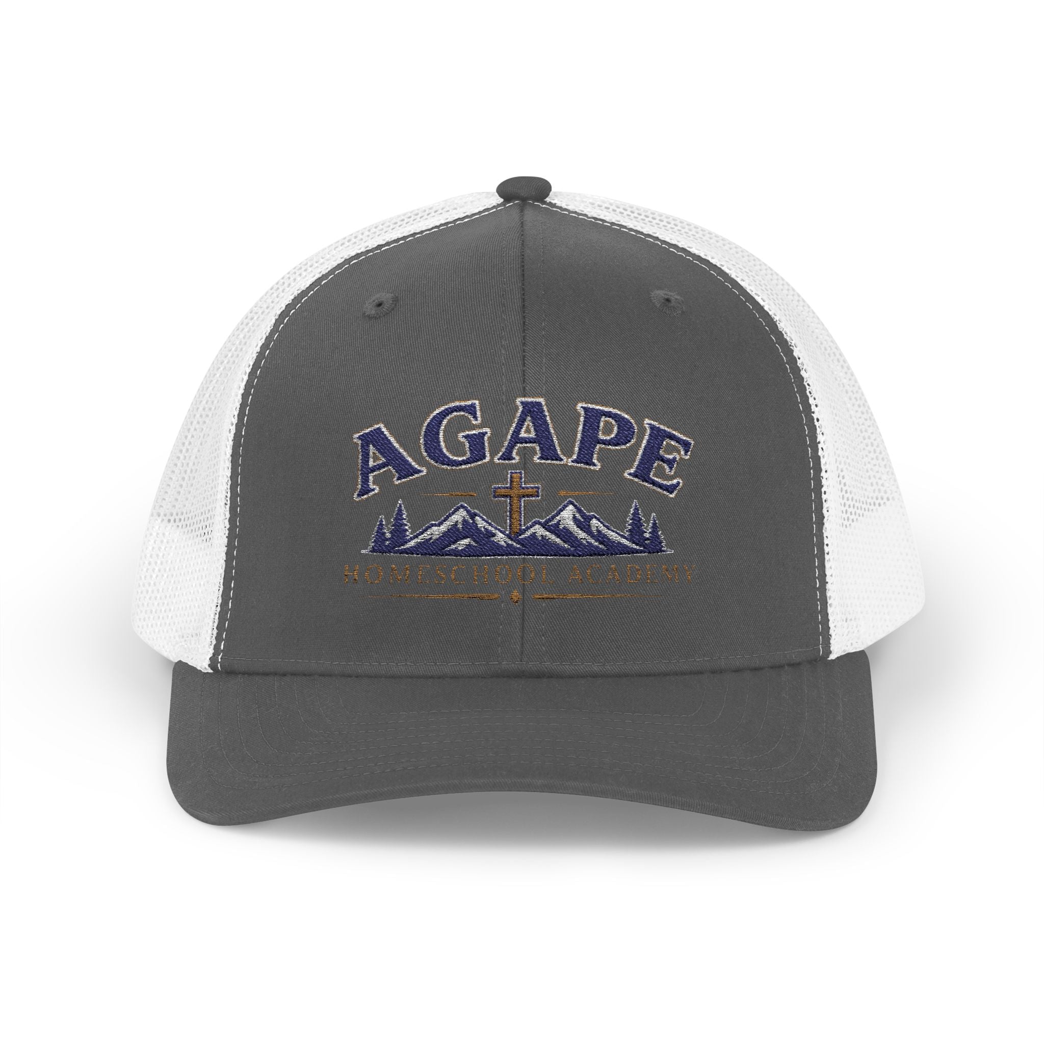 Agape Homeschool Academy Mountain Cross Trucker Hat