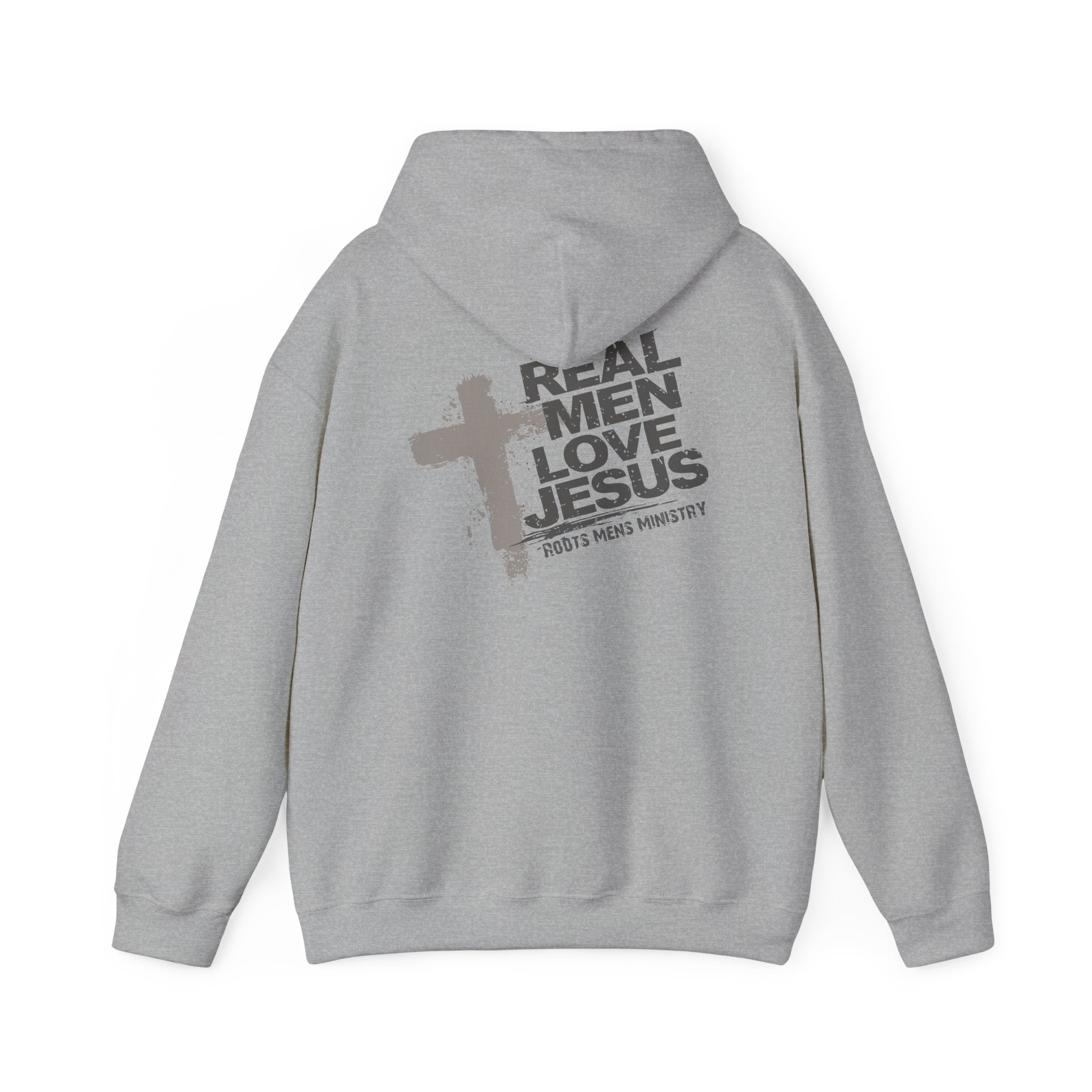 Roots Men’s Ministry's "Real Men Love Jesus" Hoodie