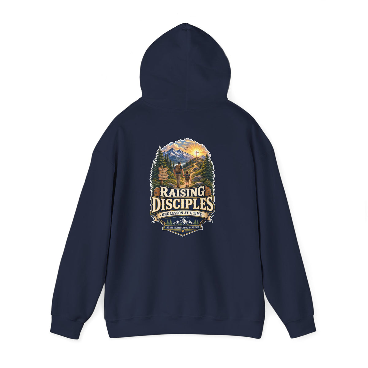 Men's Agape Homeschool Raising Disciples Pullover Hoodie