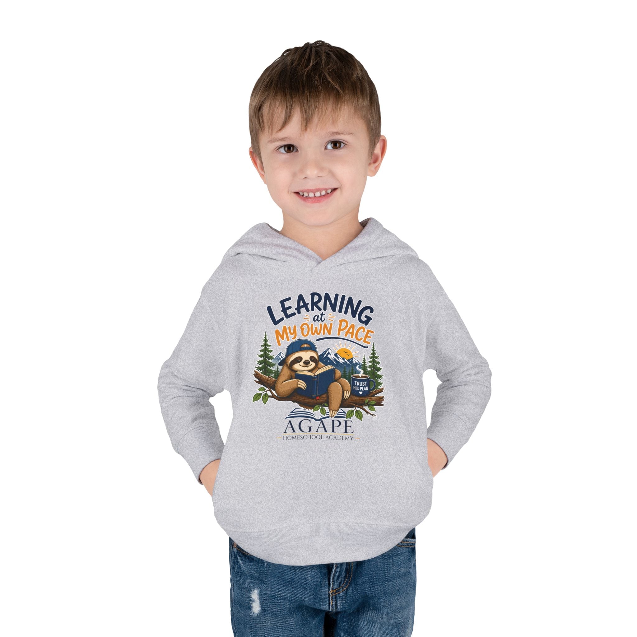 Tots Learning At My Own Pace Sloth Pullover Hoodie