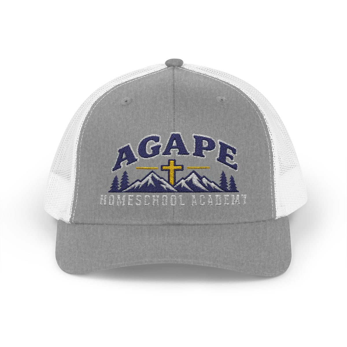 Agape Homeschool Academy Mountain Cross Trucker Hat