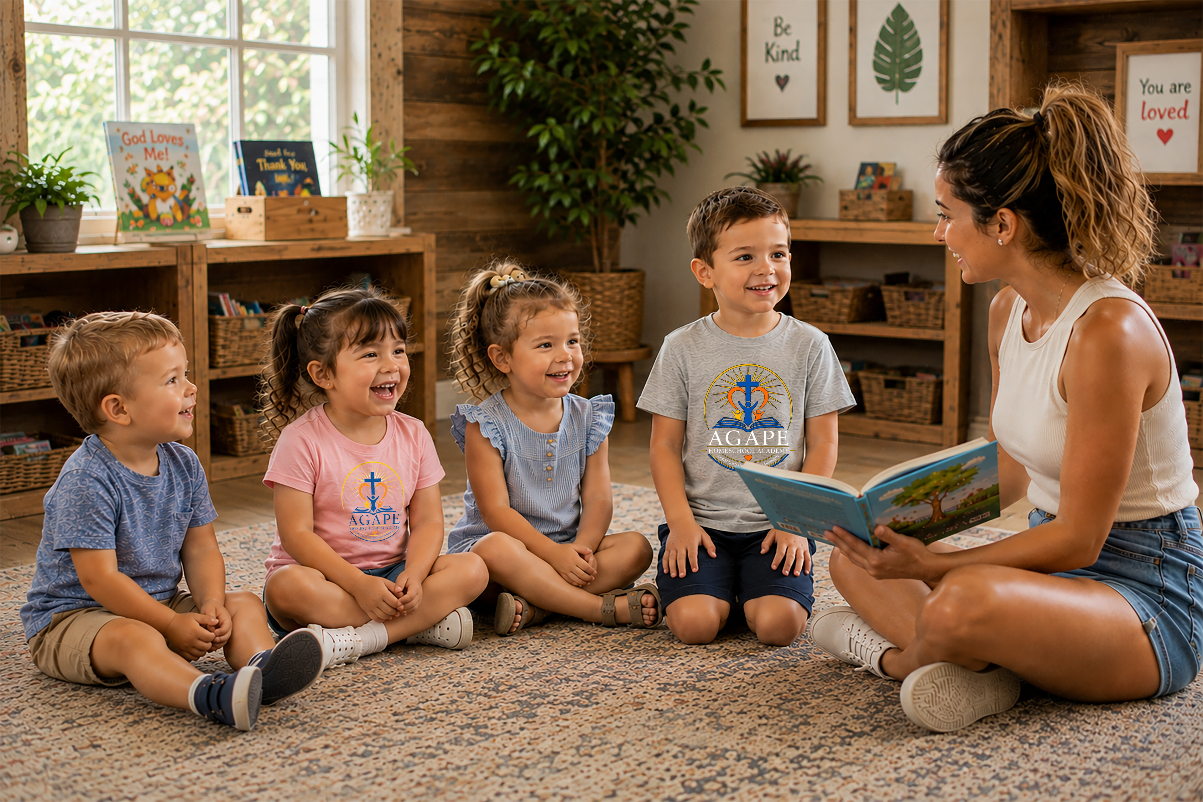 Tots Agape Homeschool Academy Logo Tee