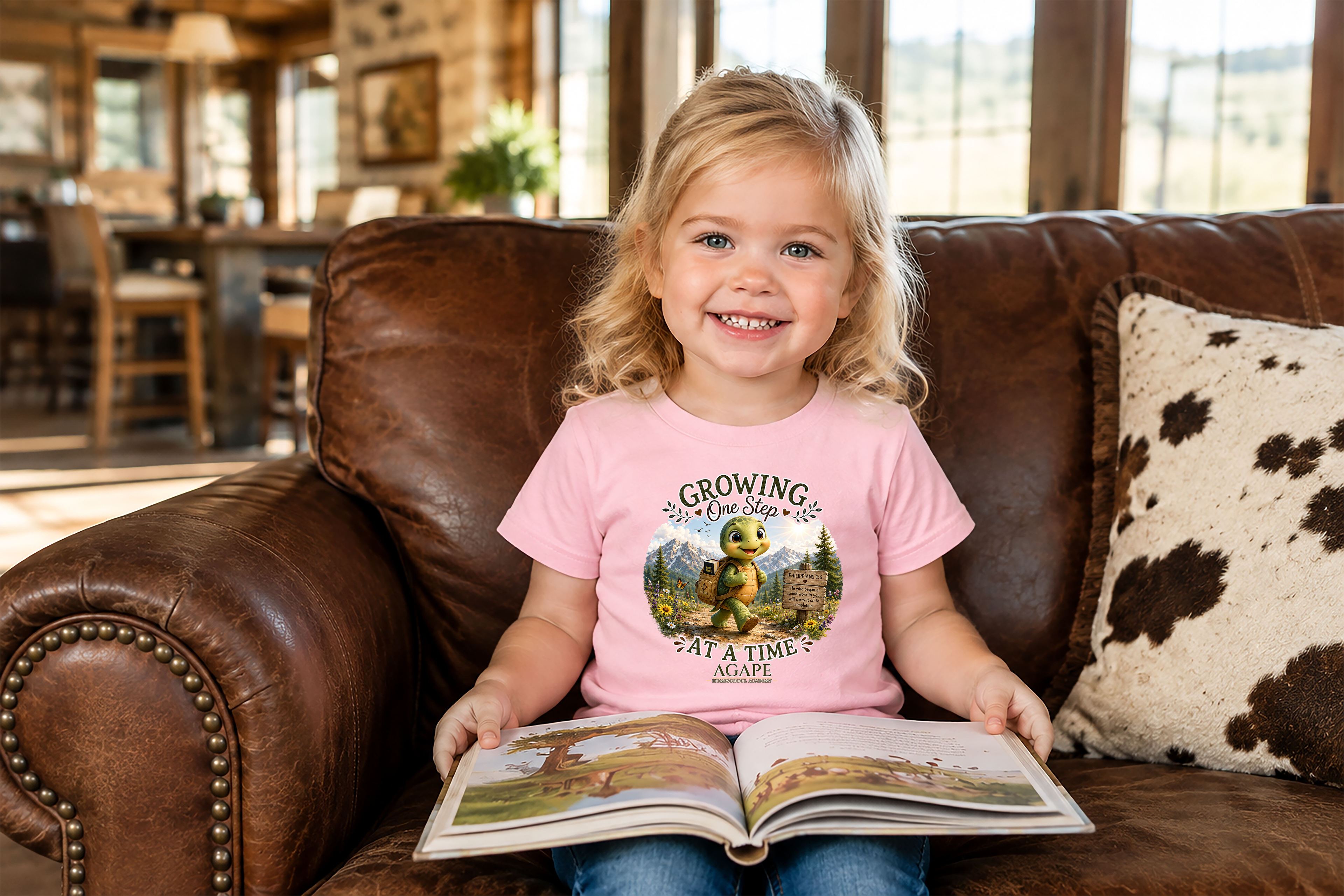Tots Growing One Step At A Time Turtle Tee