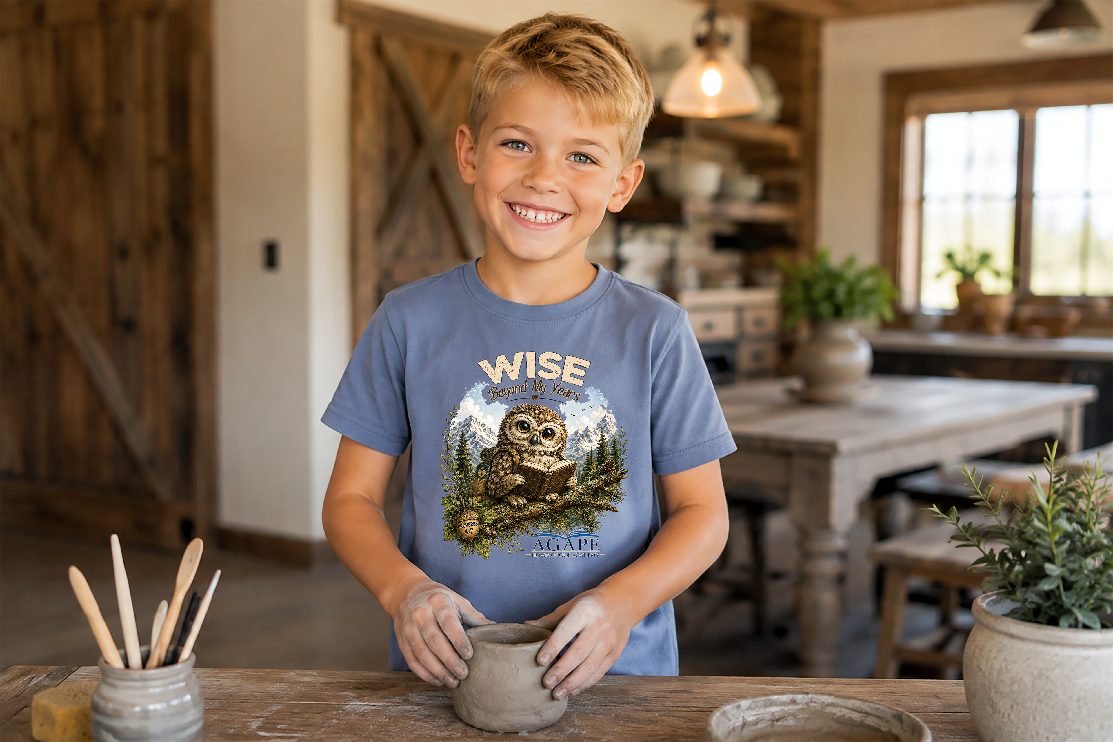Doves Wise Beyond My Years Owl Tee
