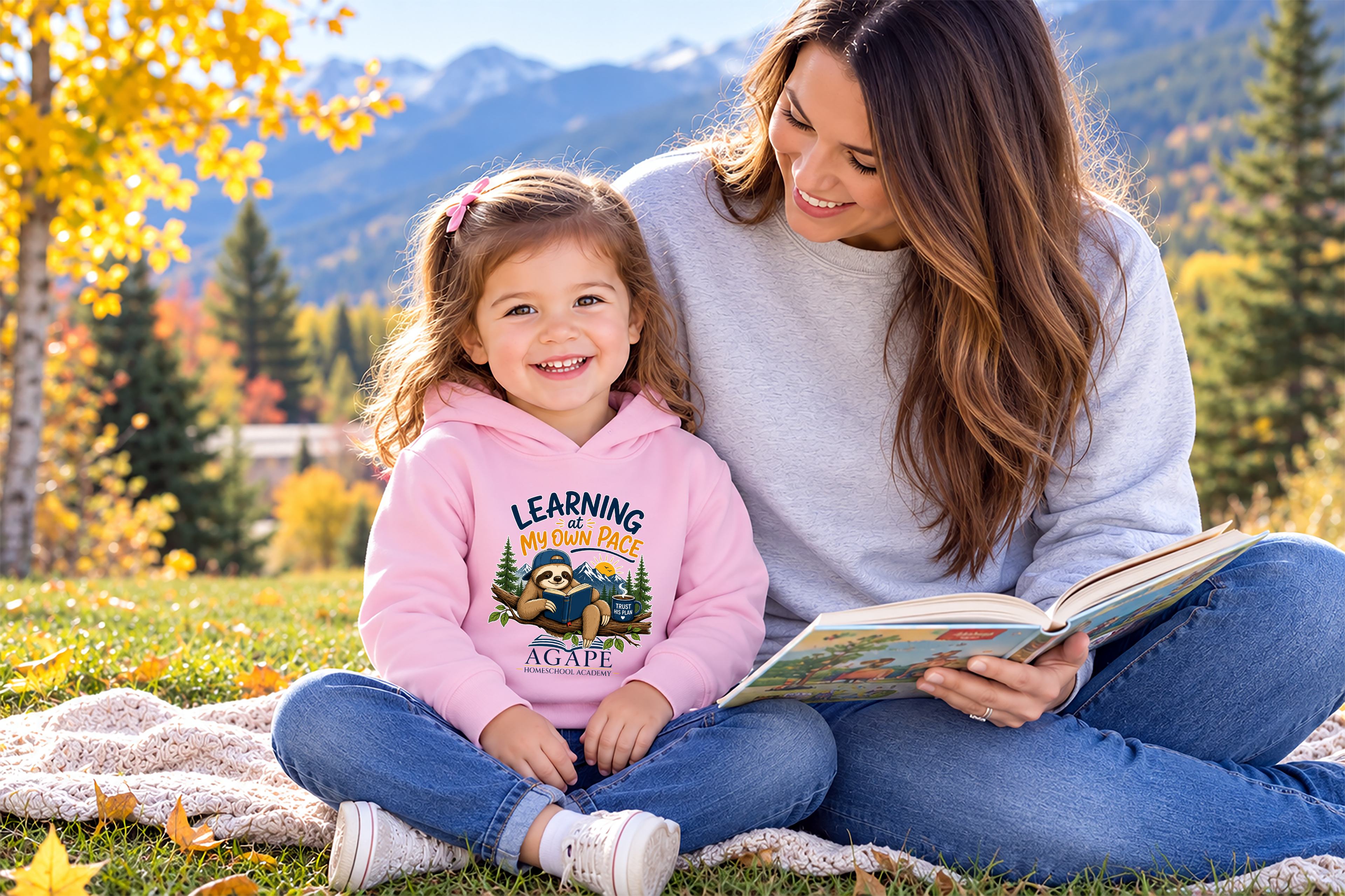 Tots Learning At My Own Pace Sloth Pullover Hoodie