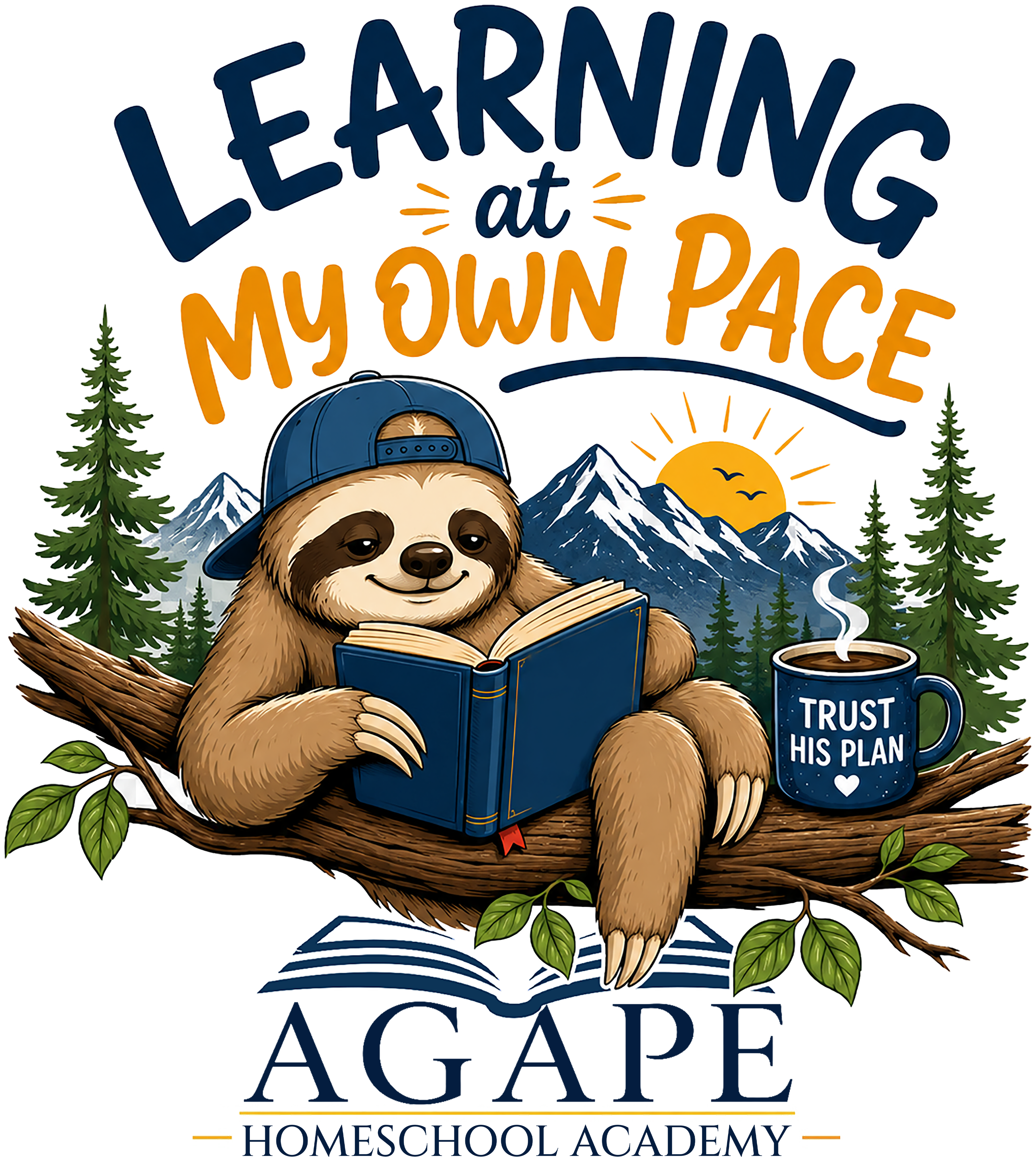 Tots Learning At My Own Pace Sloth Tee