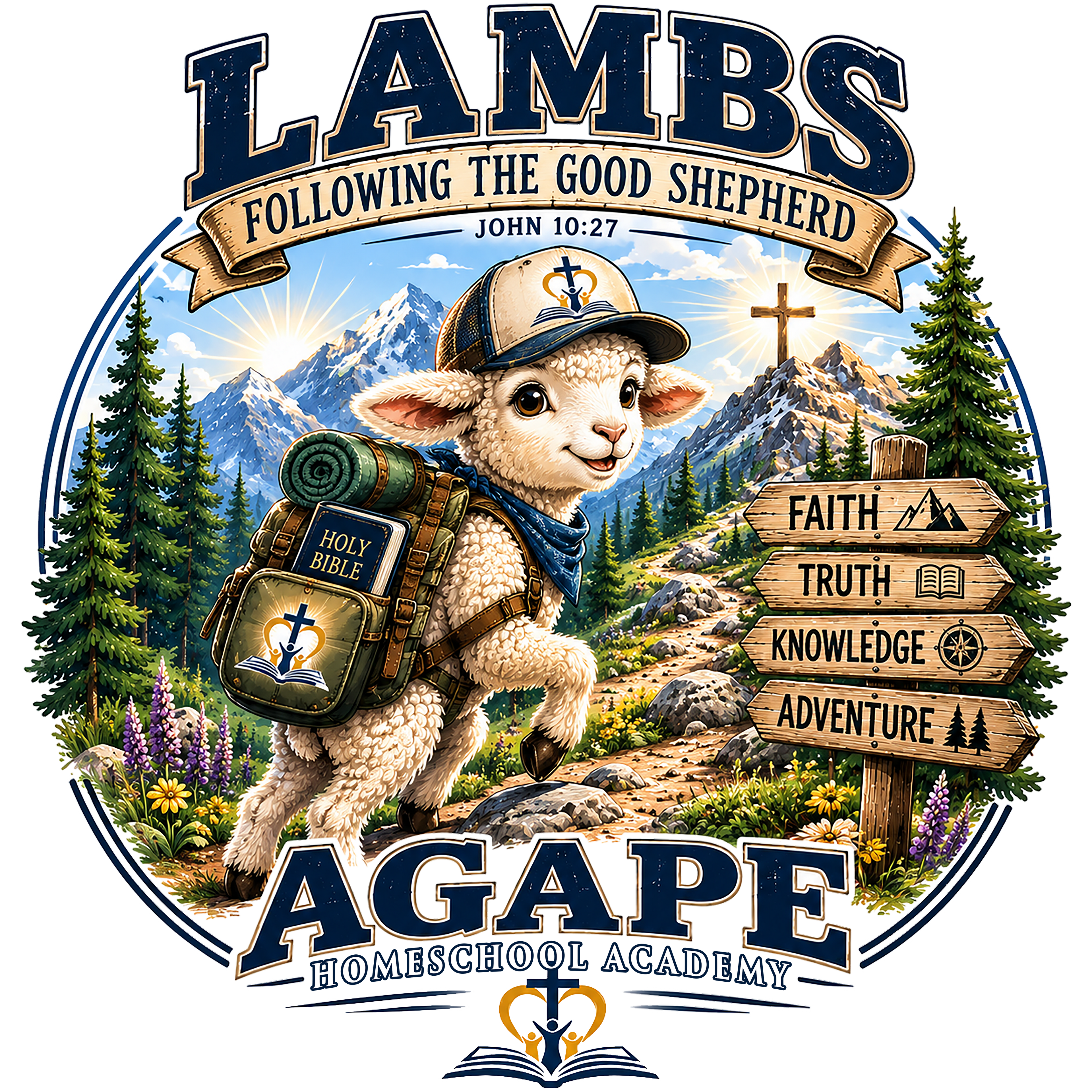 Lambs Agape Homeschool Academy Tee