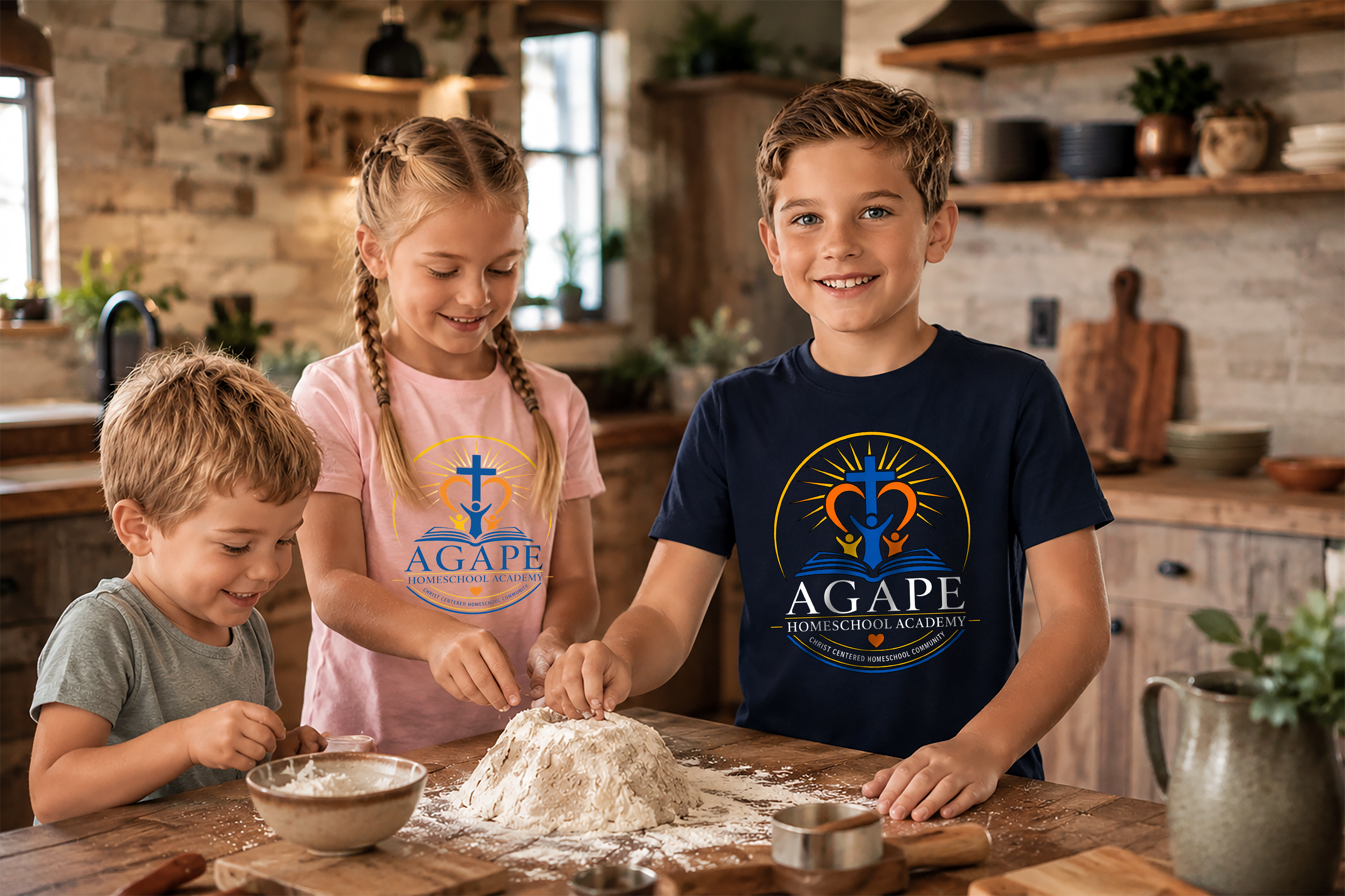 Doves Agape Homeschool Academy Logo Tee