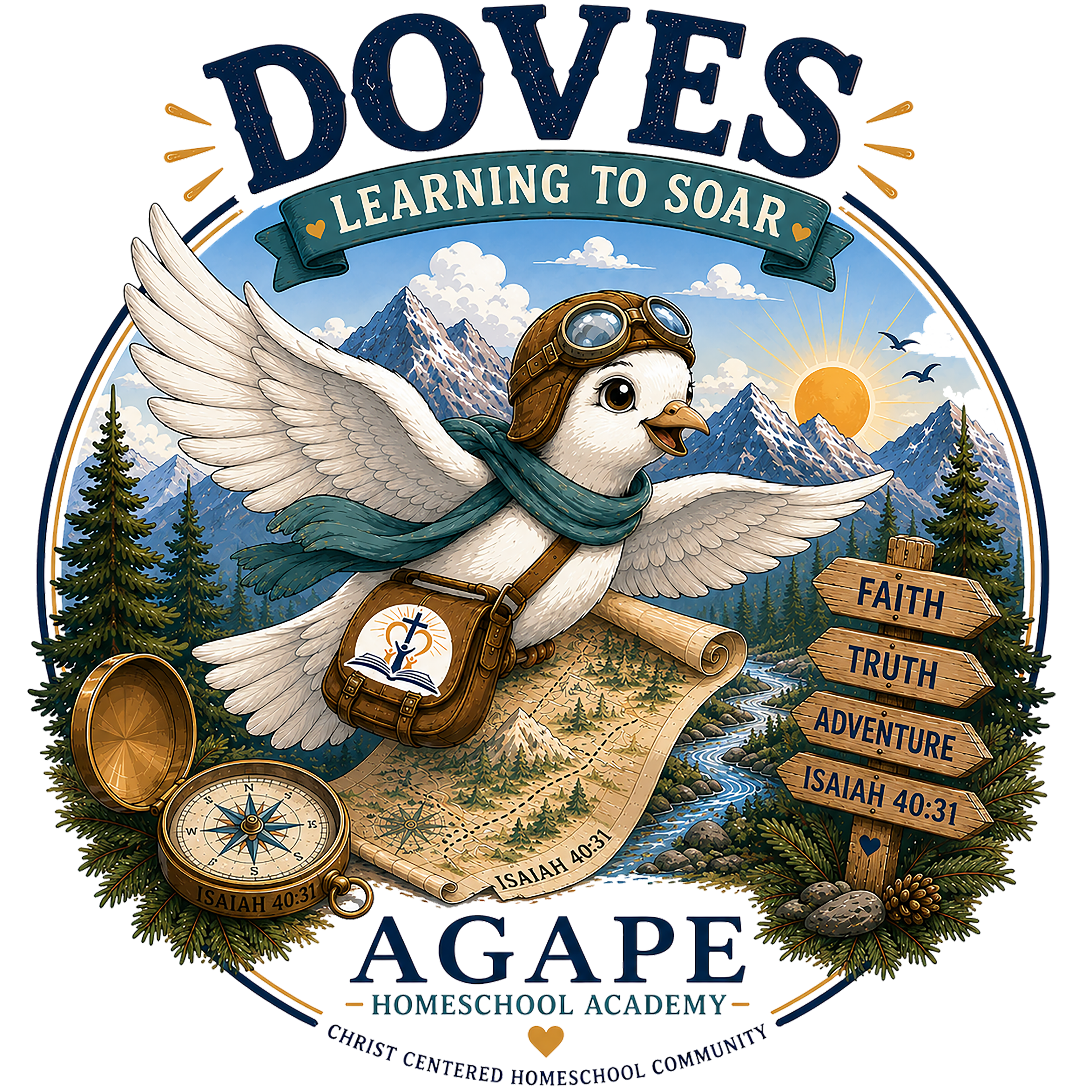 Doves Agape Christian Academy Pullover Hoodie
