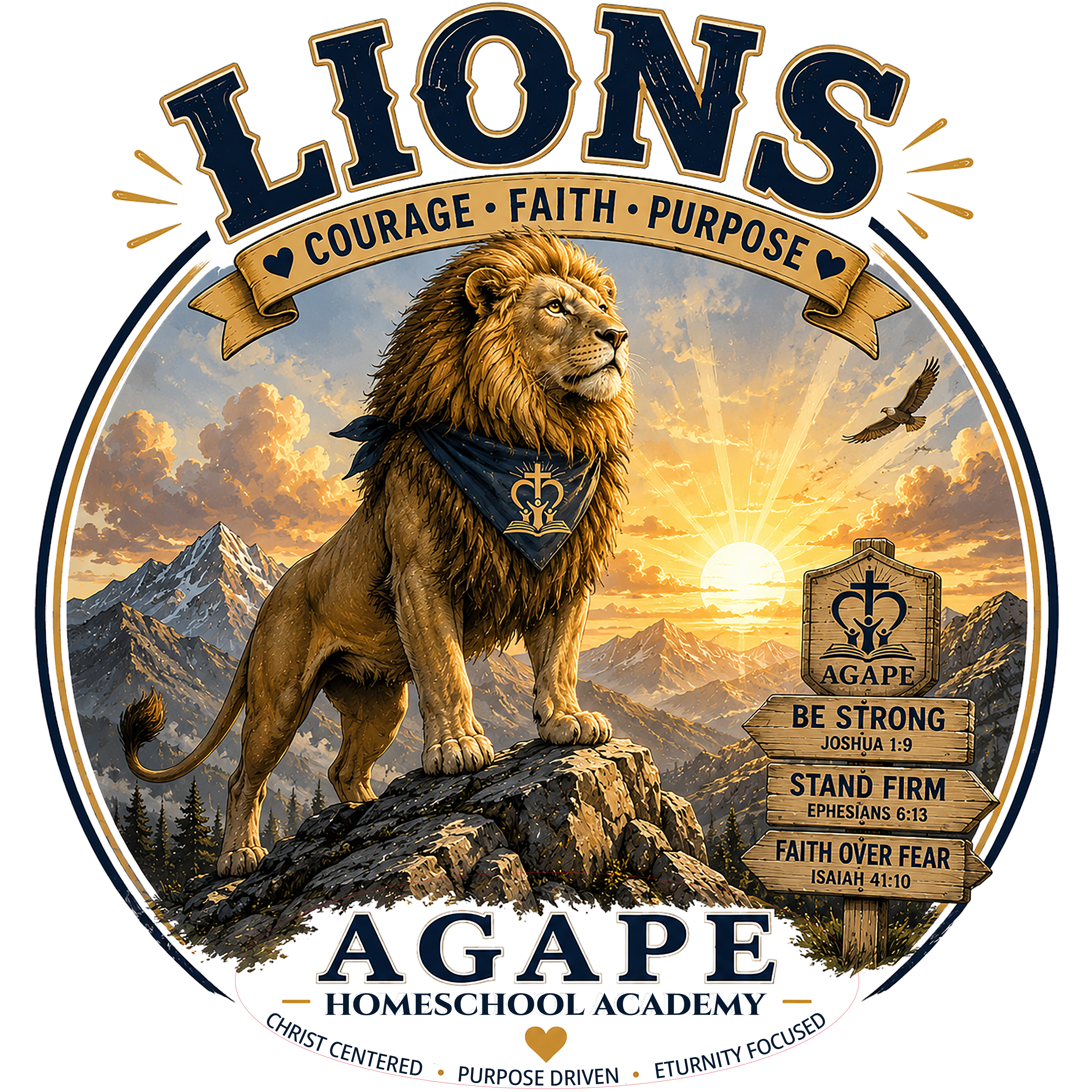 Lions Agape Homeschool Academy Tee