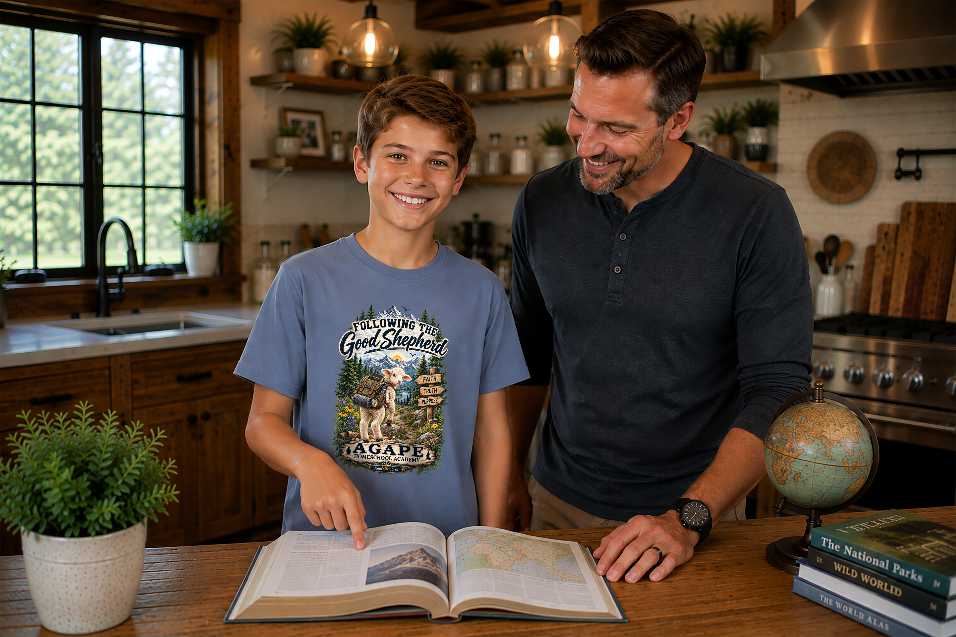 Lambs Agape Homeschool Academy Good Shepherd Tee