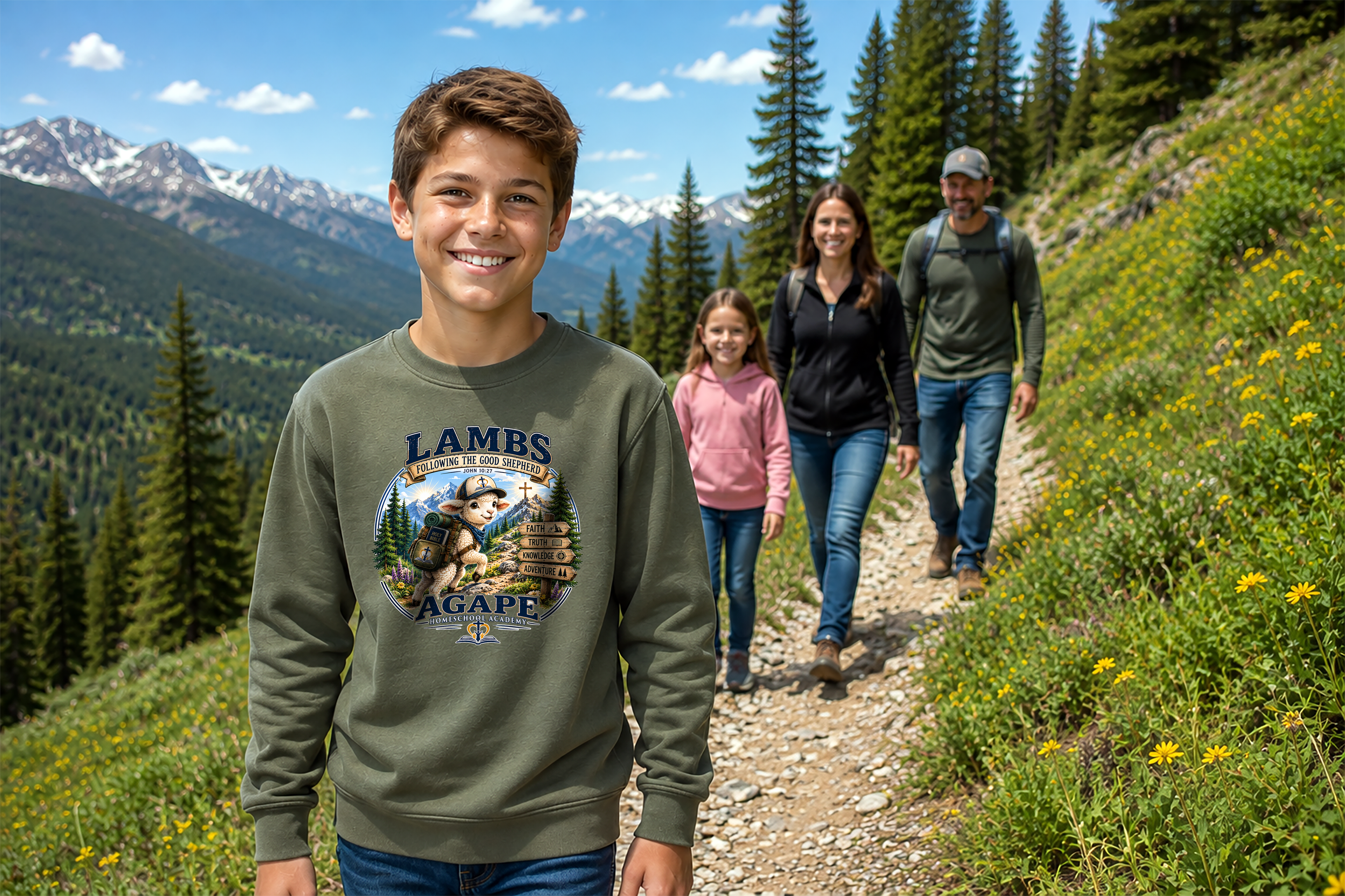 Lambs Agape Homeschool Academy Sweatshirt
