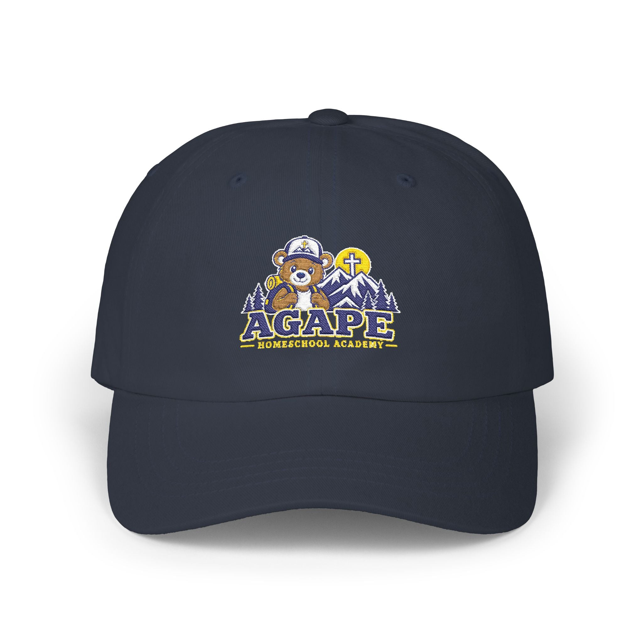 Agape Homeschool Academy Adventure Embroidered Bear Kids Hat