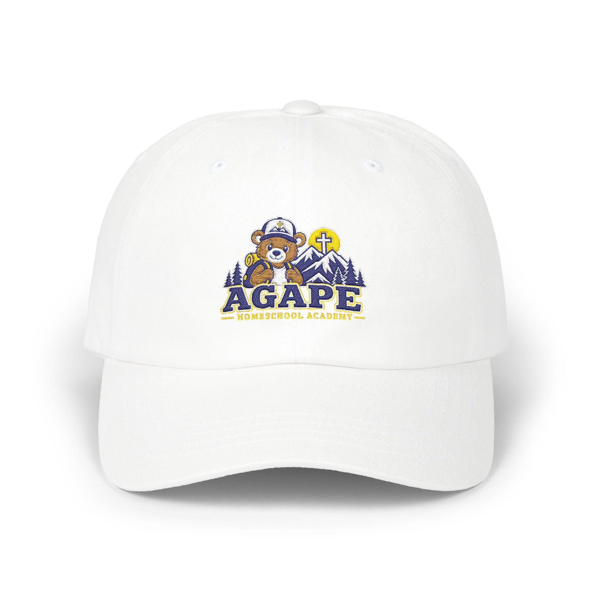 Agape Homeschool Academy Adventure Embroidered Bear Kids Hat