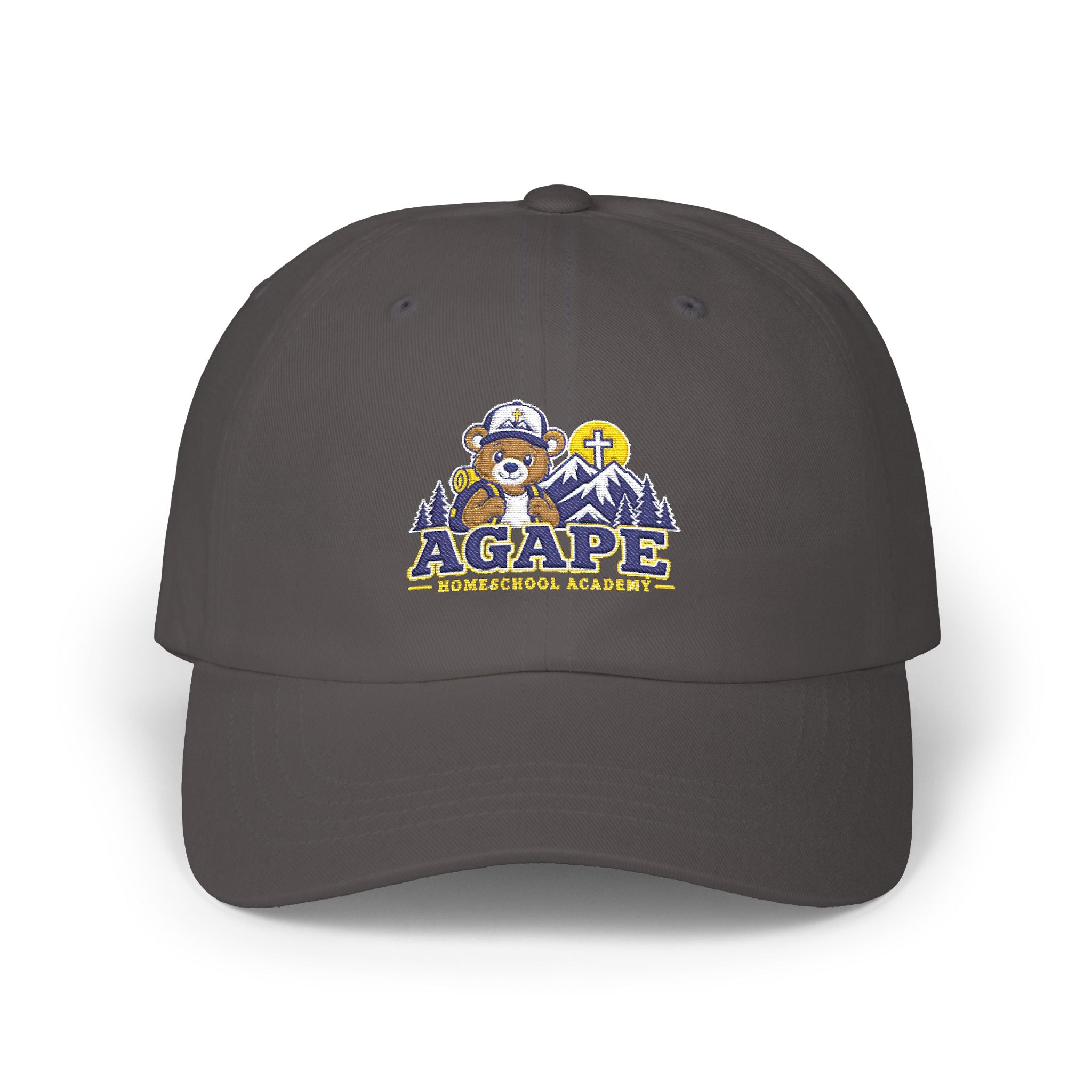 Agape Homeschool Academy Adventure Embroidered Bear Kids Hat