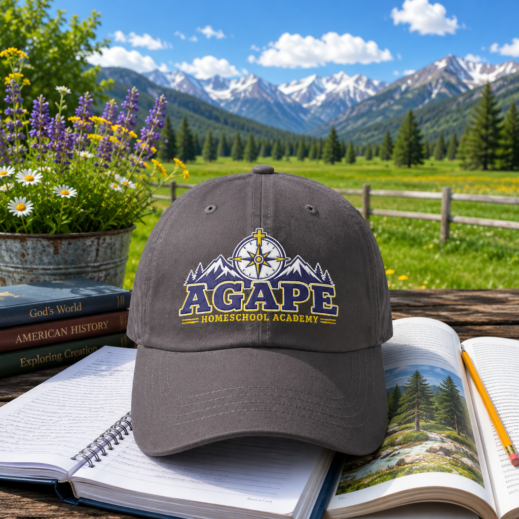 Agape Homeschool Academy Embroidered Kids Compass Hat
