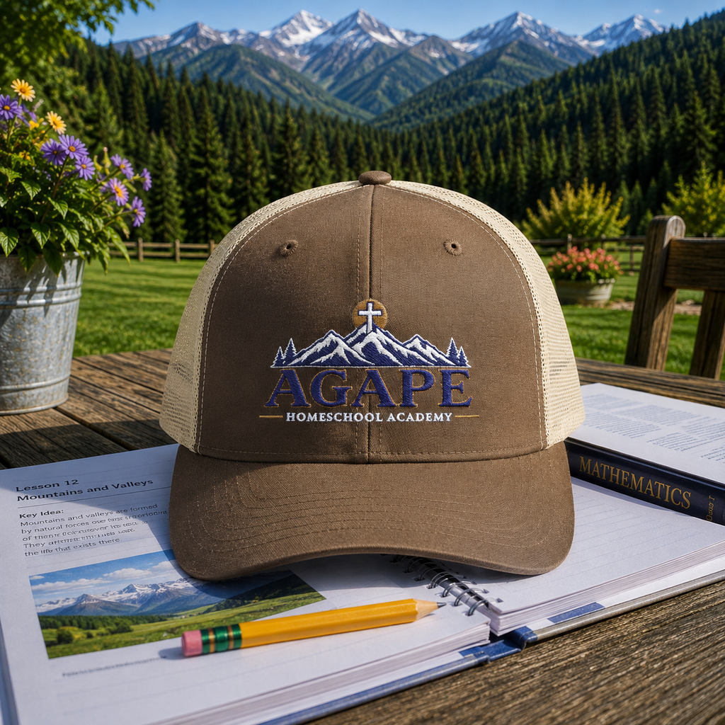 Agape Homeschool Academy Mountain Trucker Hat