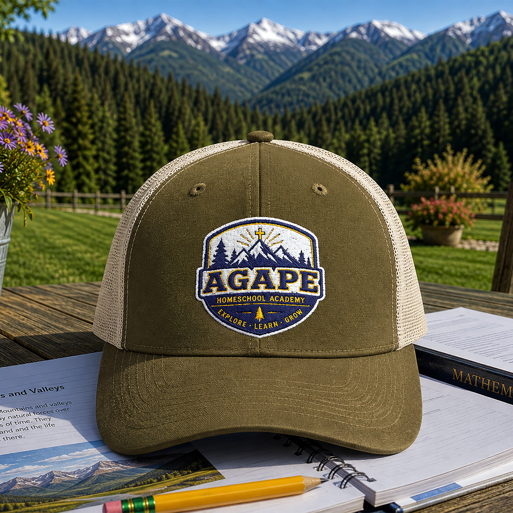 Copy of Agape Homeschool Academy Badge Trucker Hat
