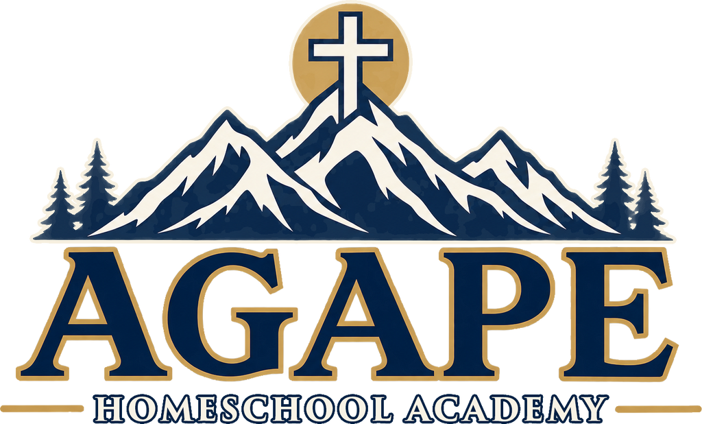 Agape Homeschool Academy Mountain Embroidered Knit Beanie
