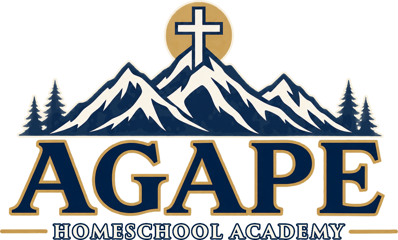 Agape Homeschool Academy Mountain Embroidered Knit Beanie