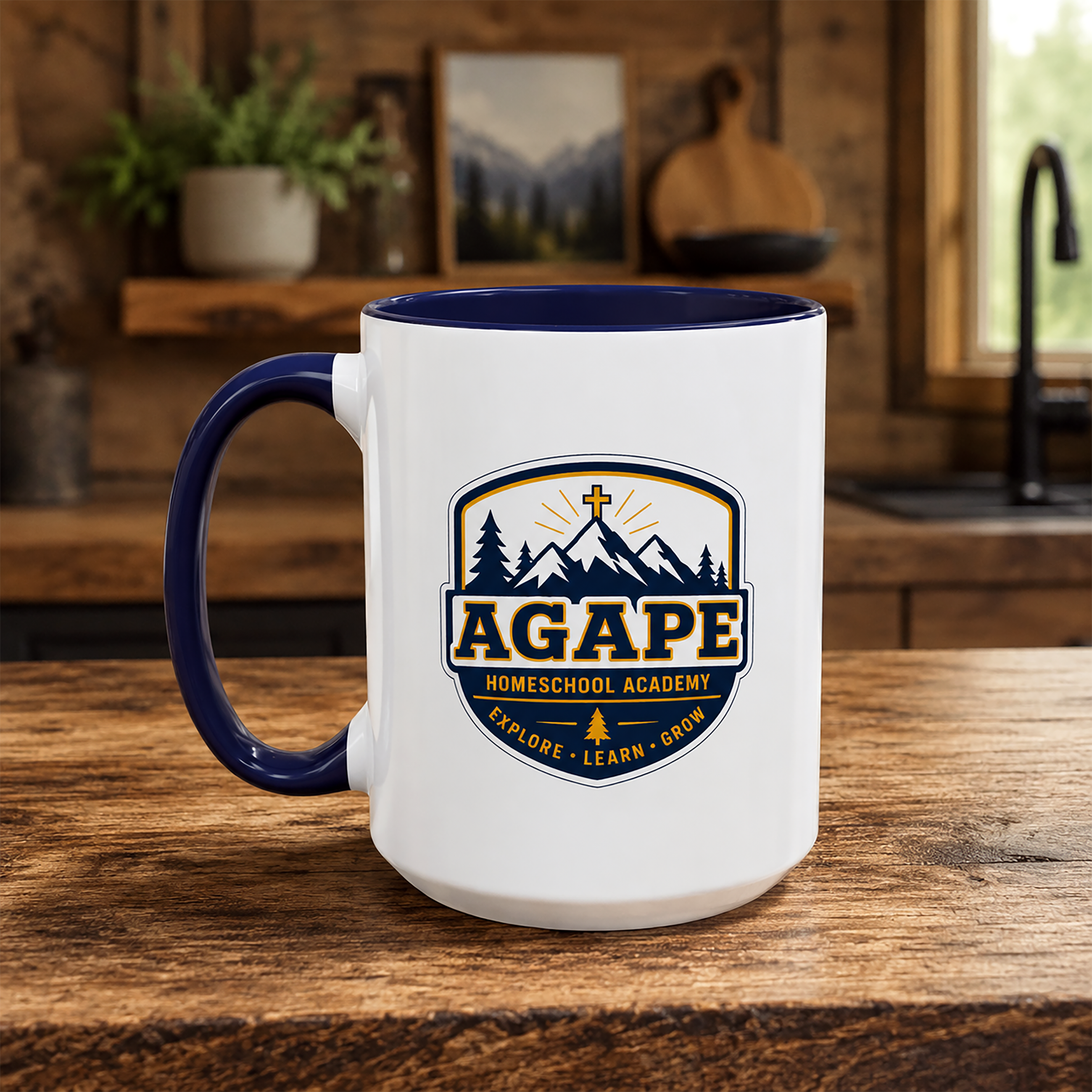 Agape Homeschool Academy Badge Coffee Mug - 11oz & 15oz