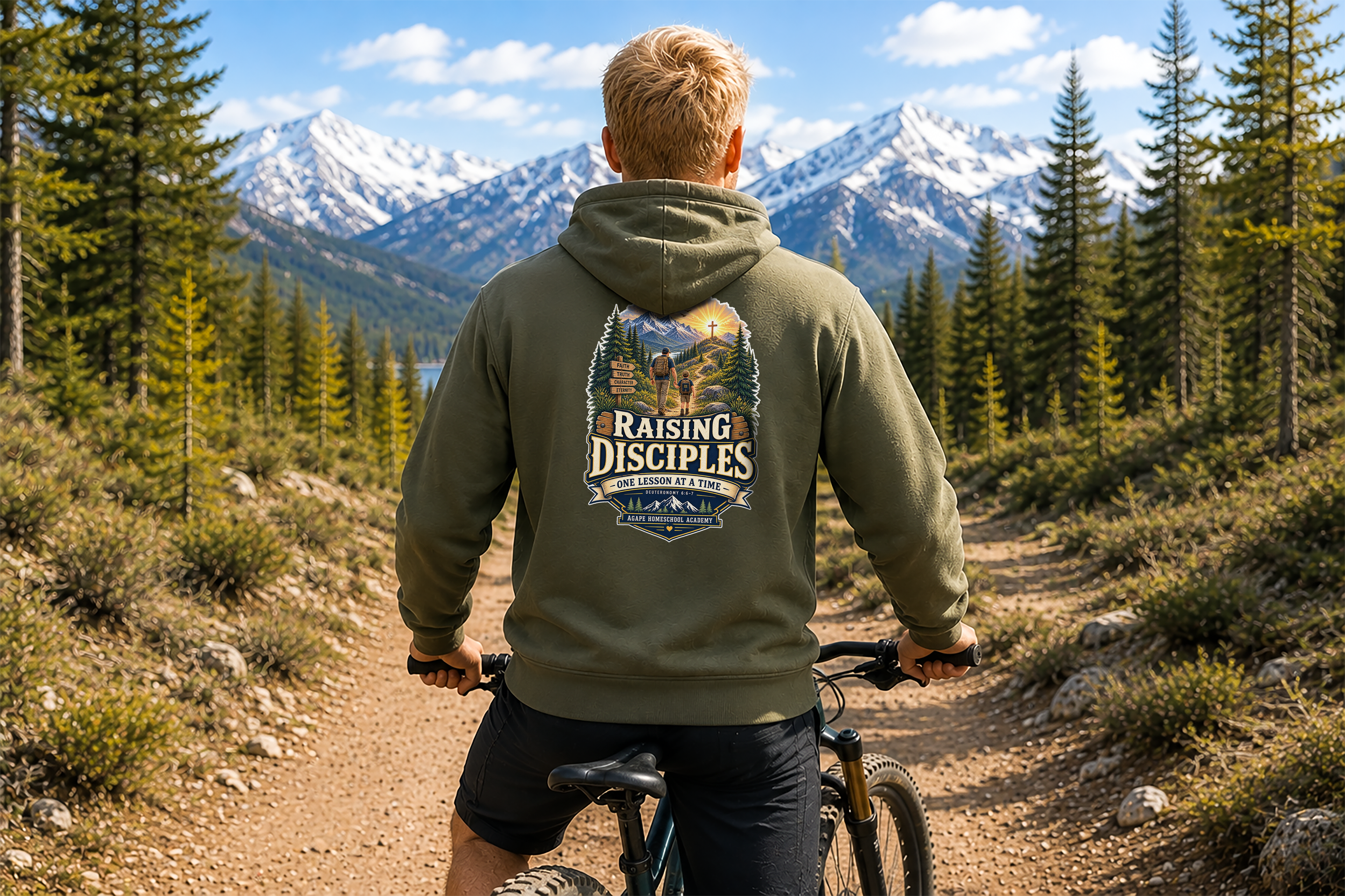 Men's Agape Homeschool Raising Disciples Pullover Hoodie