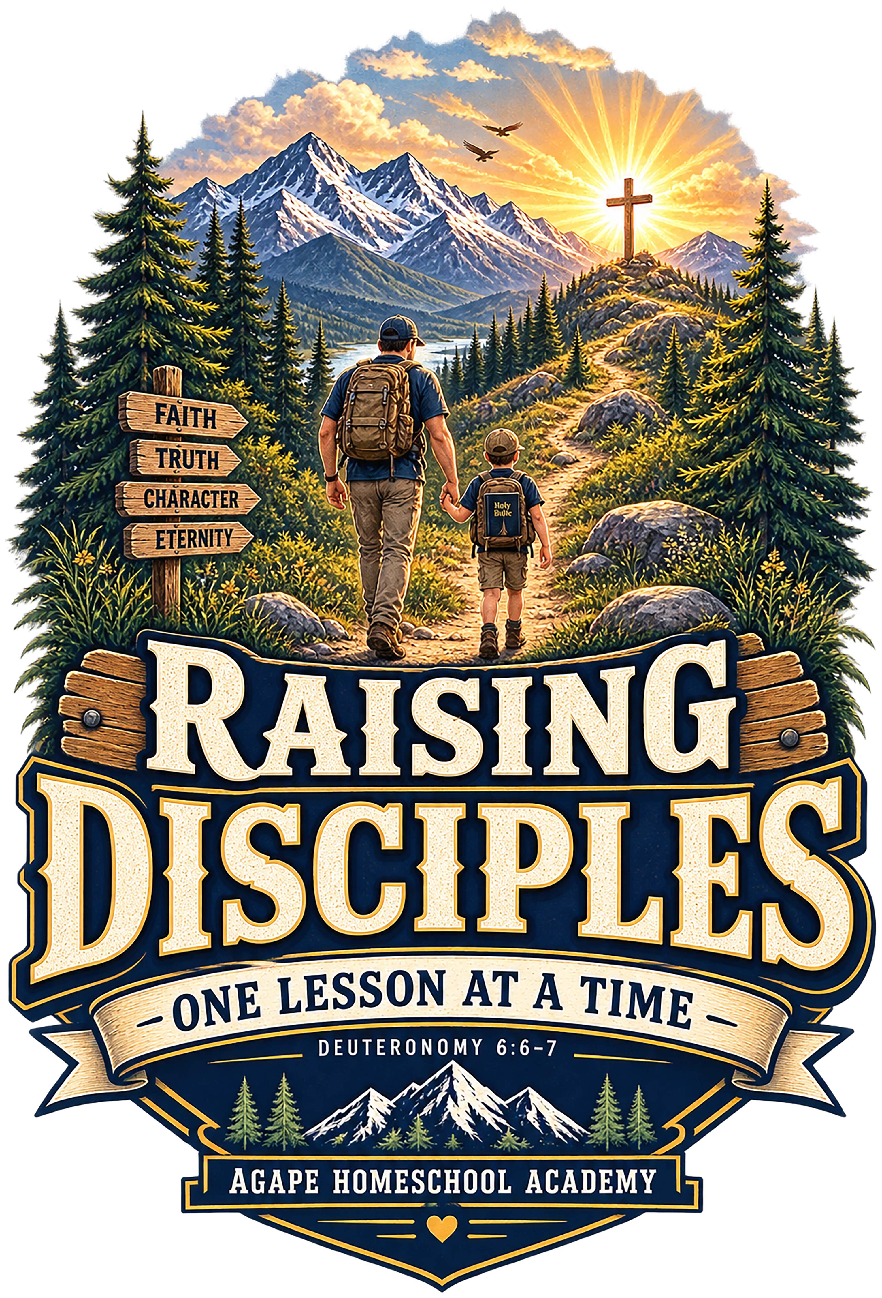 Agape Homeschool Raising Disciples Sweatshirt
