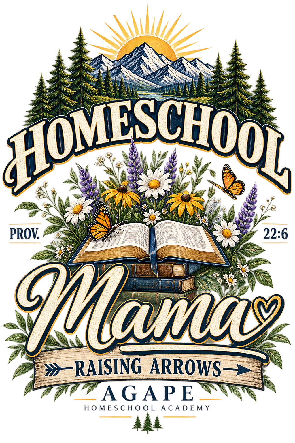 Agape Homeschool Academy Raising Arrows Hoodie