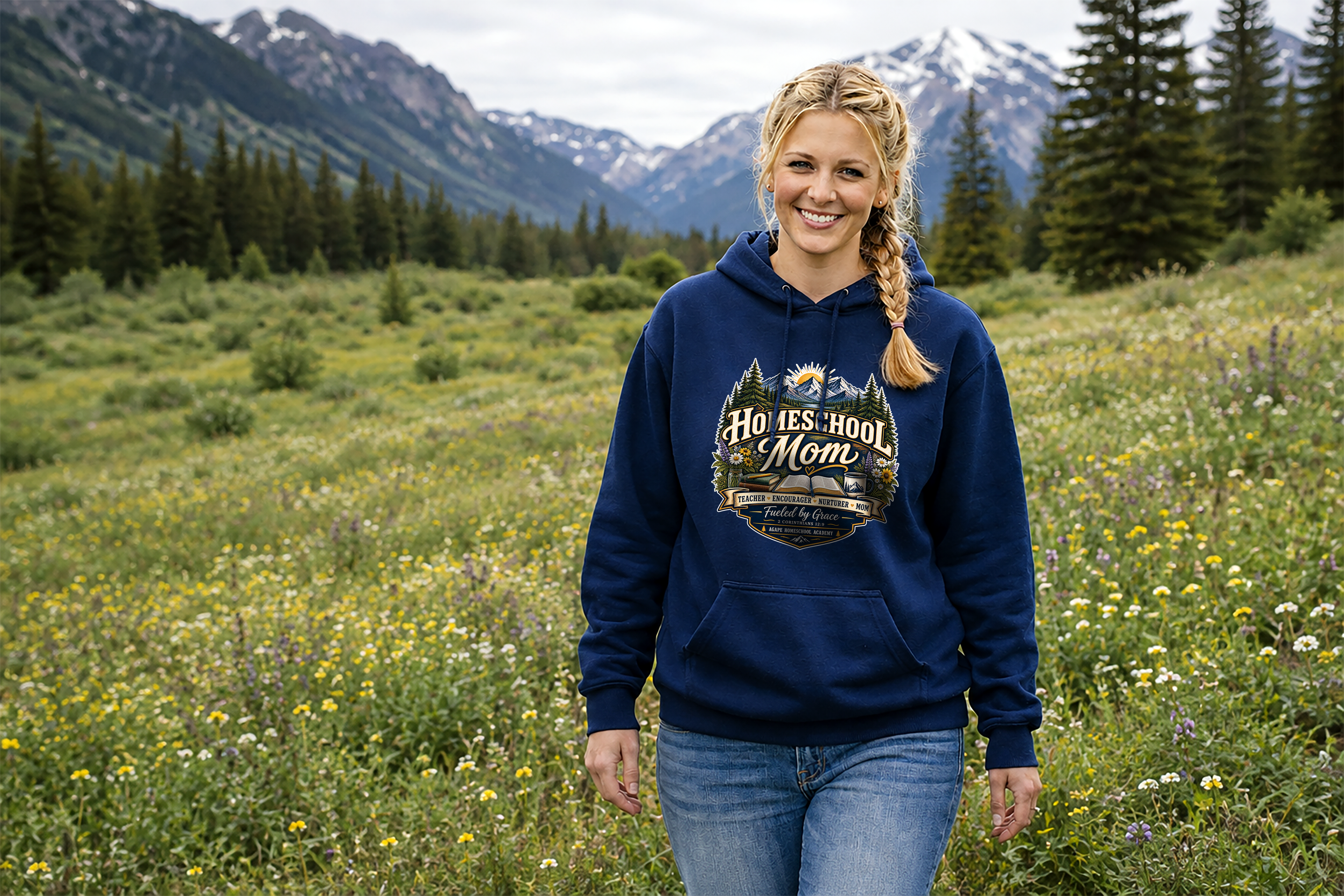 Agape Homeschool Academy Mom Hoodie