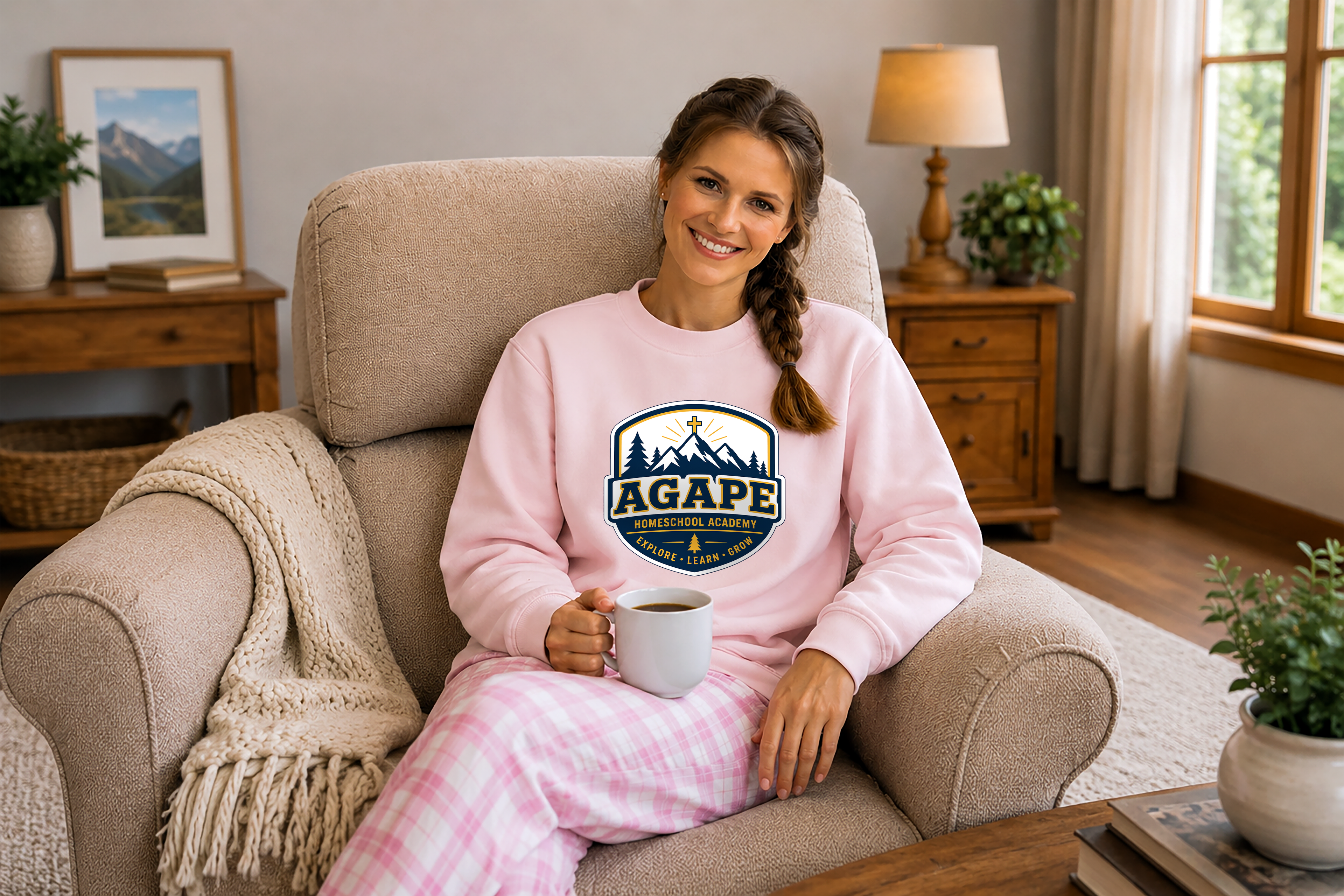 Agape Homeschool Academy Badge Sweatshirt