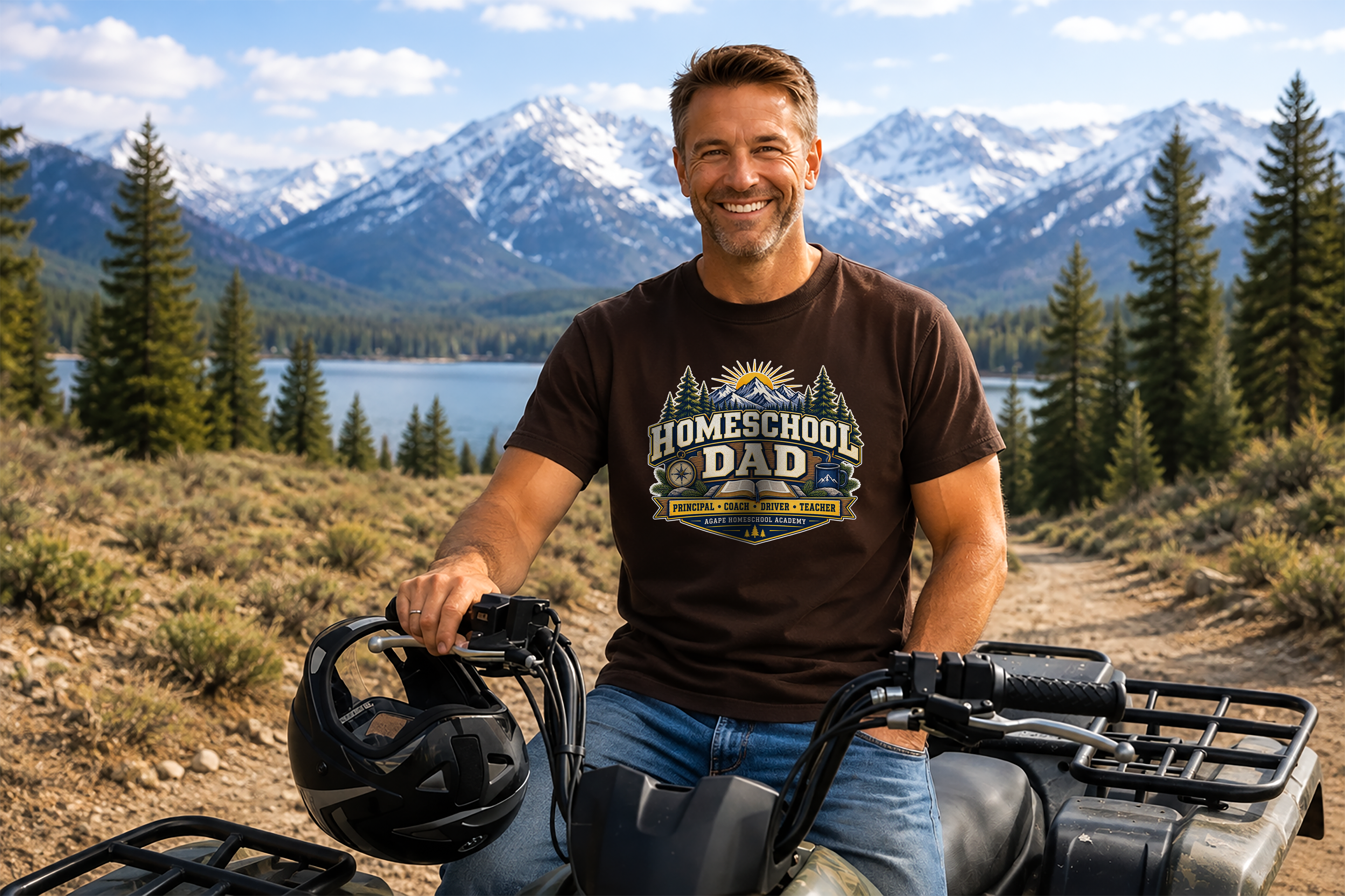Agape Homeschool Academy Dad T-Shirt