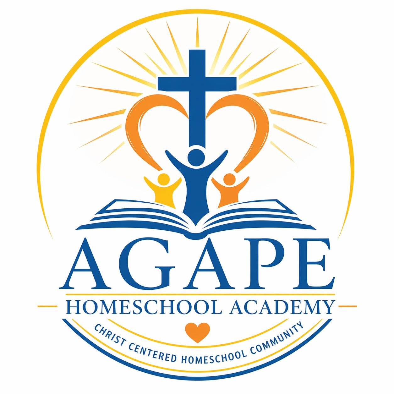 Lambs Agape Homeschool Academy Logo Tee