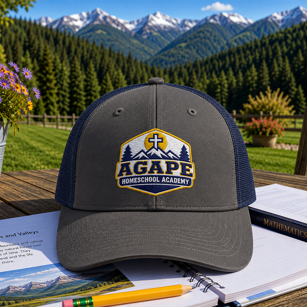 Copy of Agape Homeschool Academy Badge Trucker Hat