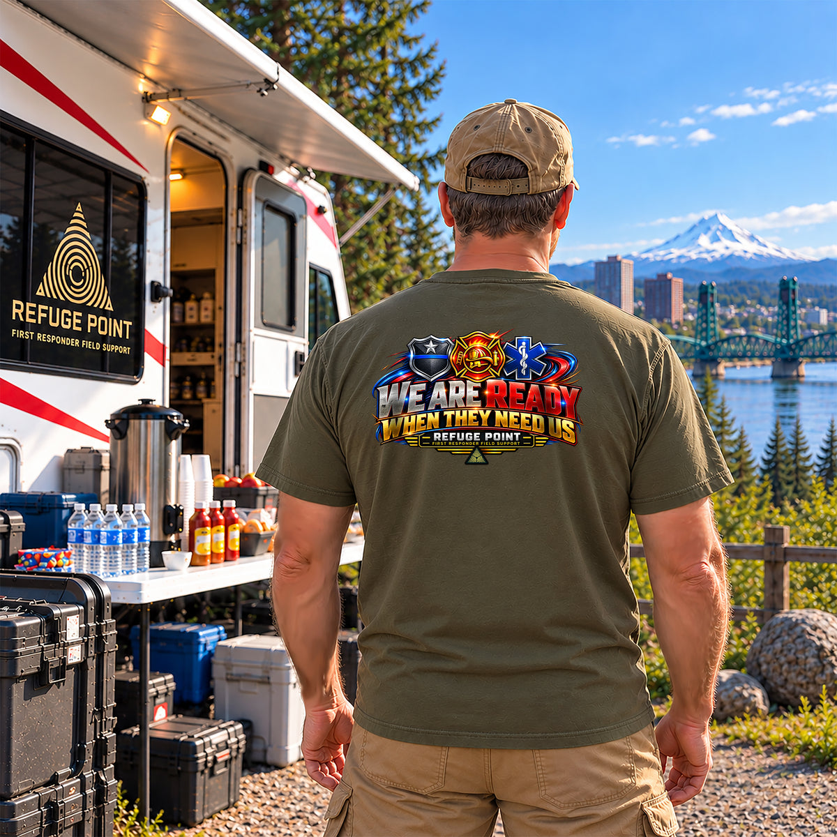 Refuge Point - We Are Ready T-Shirt - Field Support Tee