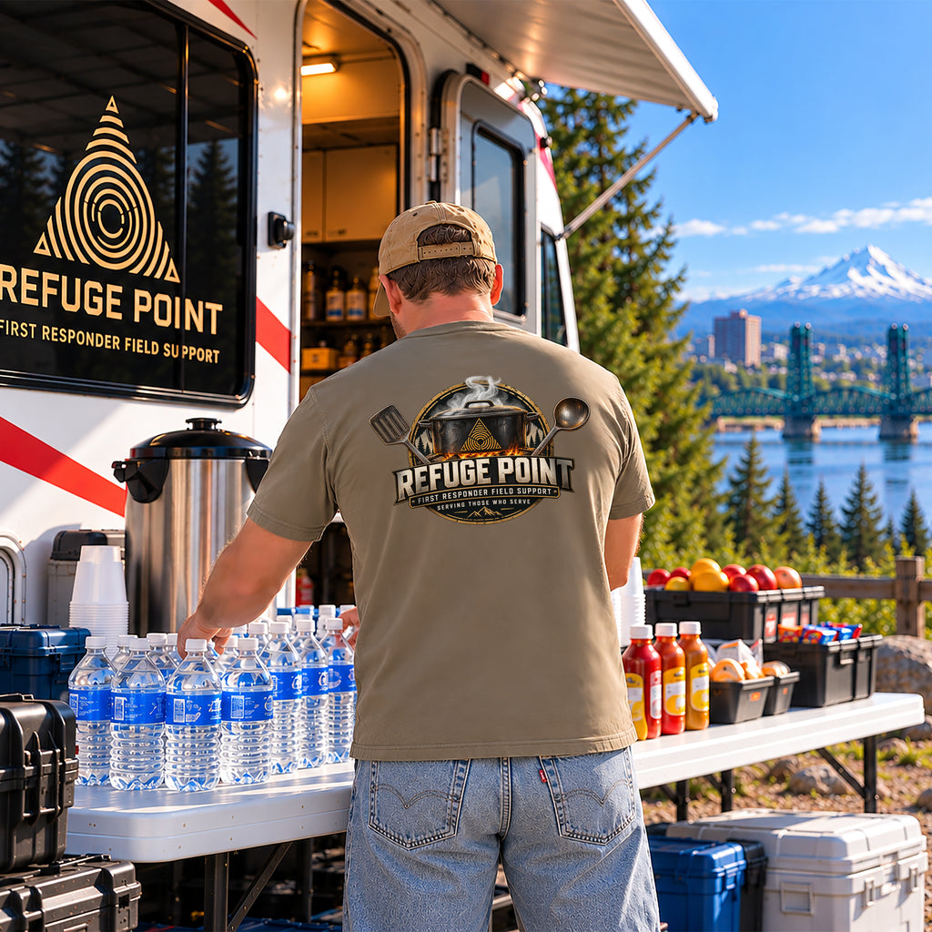 Refuge Point - Serving Those Who Serve T-Shirt, First Responder Support Team Apparel