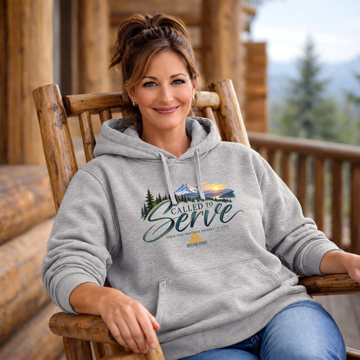 Refuge Point - Women's Serve Pullover Hoodie, First Responder Support Pullover Hoodie